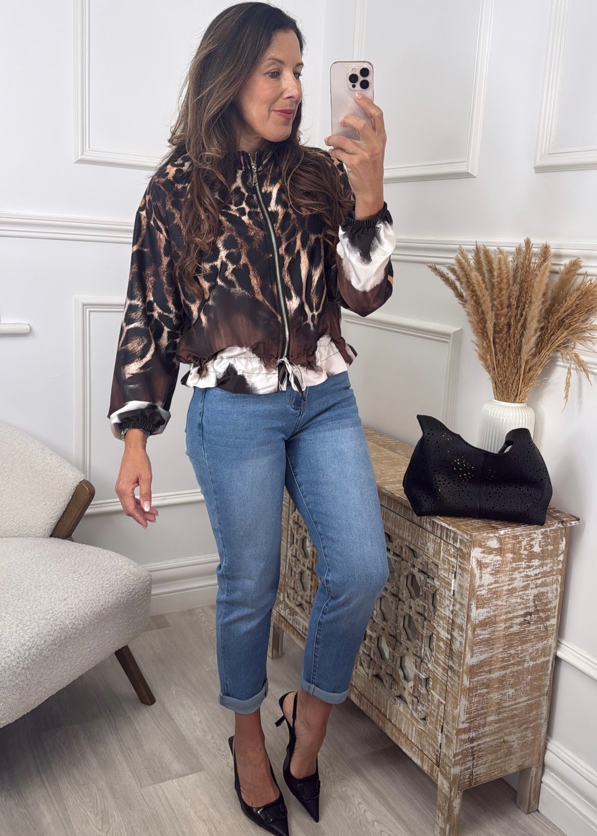 Palma Leopard Print Jacket