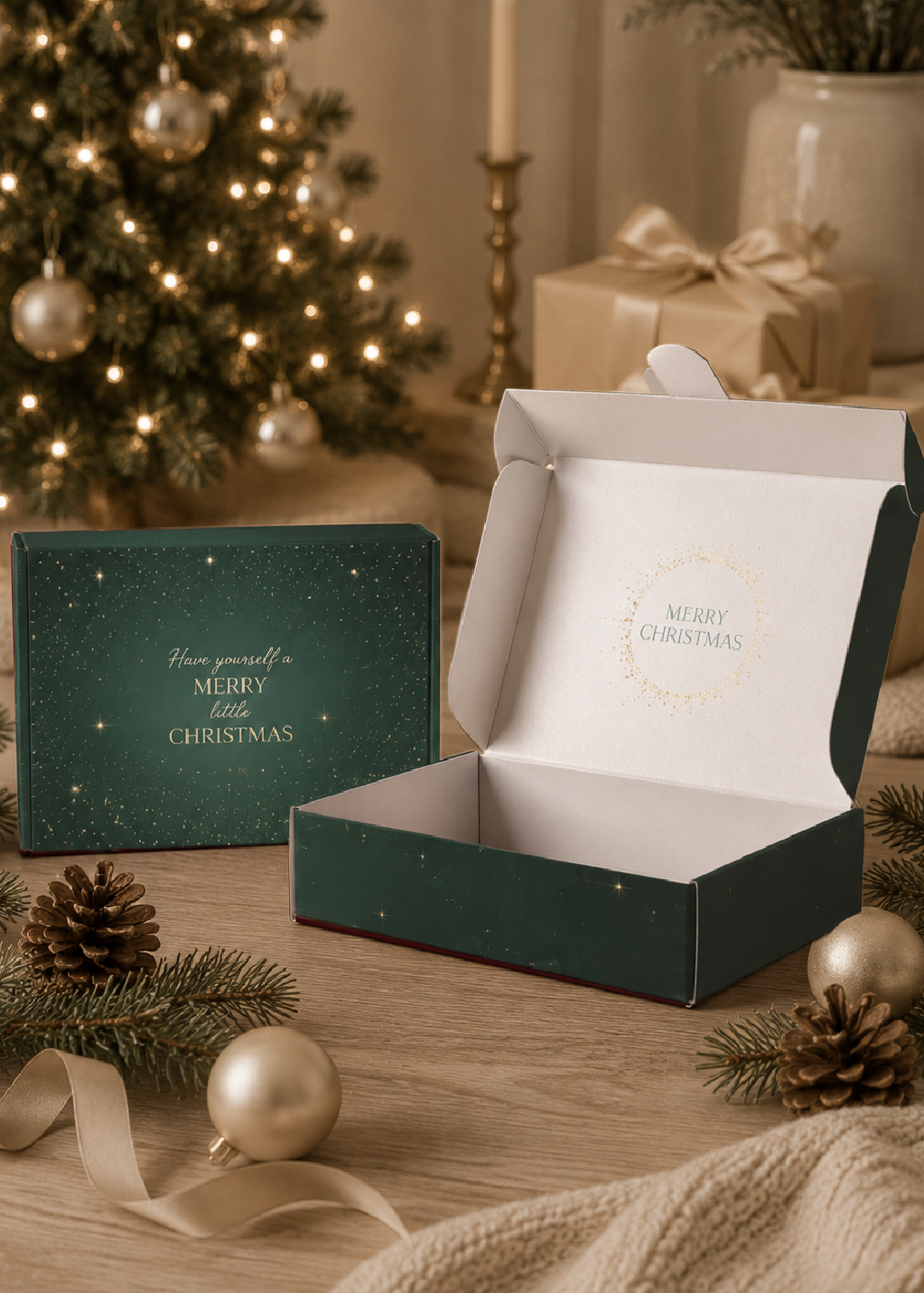 Christmas Gift Box Green