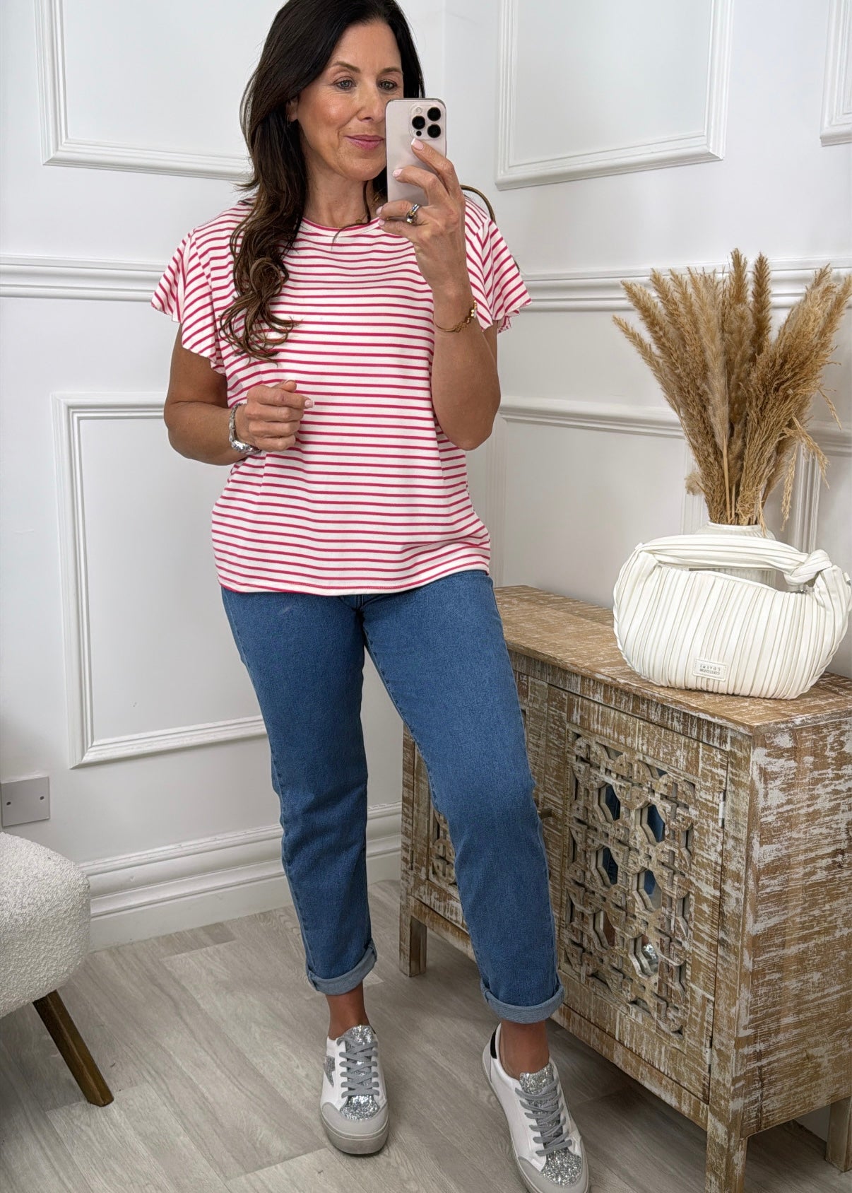 Shandel Pink Stripe Top
