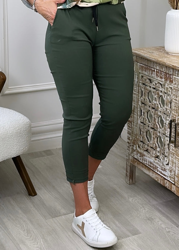 Phoenix Khaki Stretch Joggers