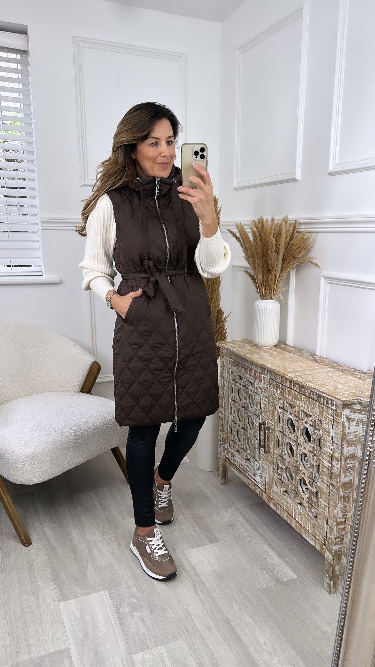 Ellen Brown Diamond Quilted Gilet