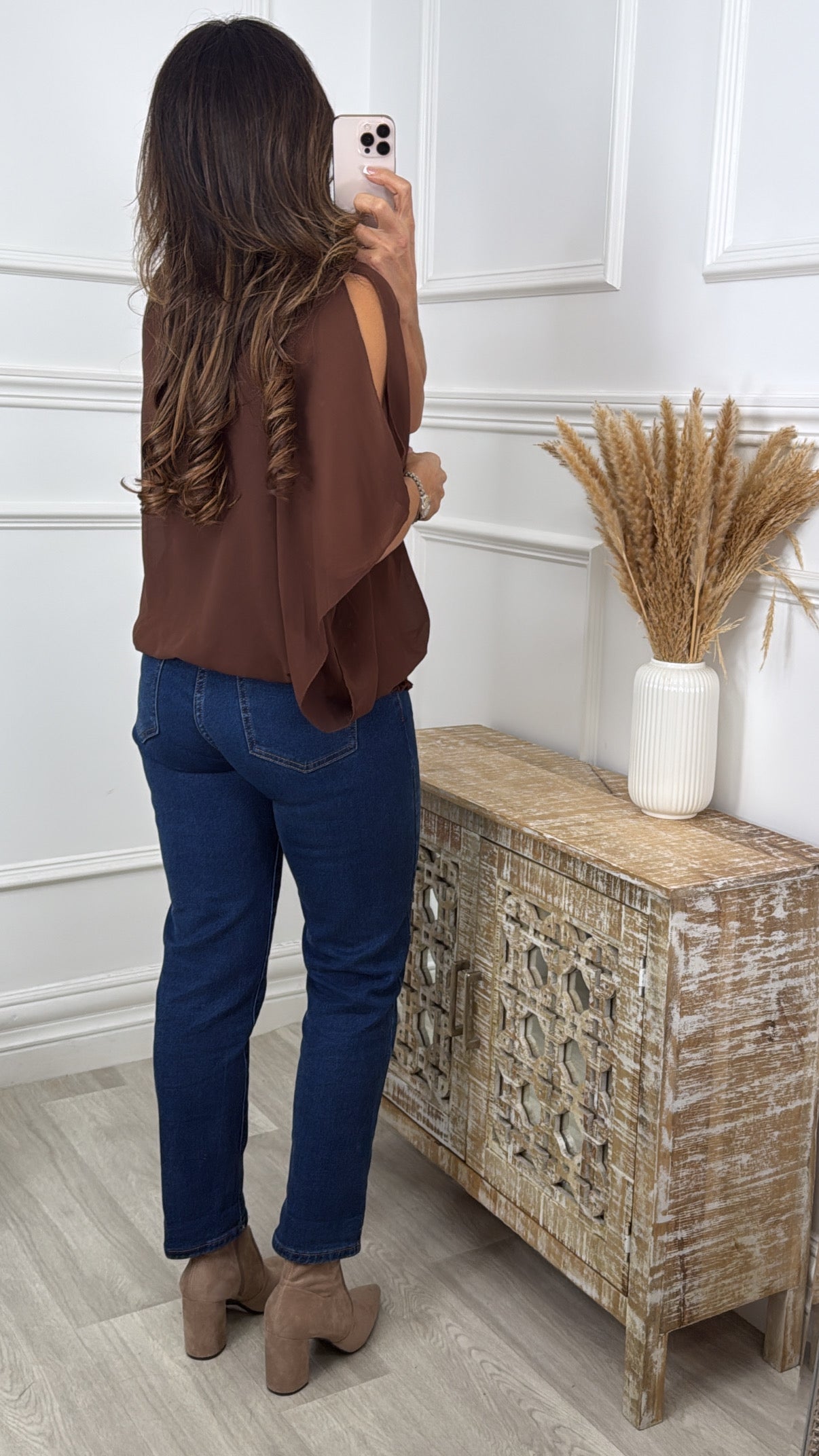 Tricia Brown Sequin Detail Top