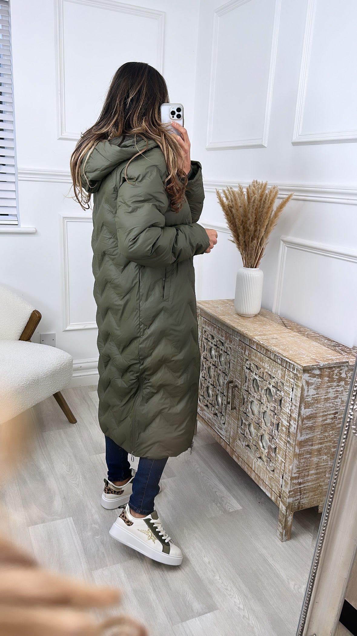 Johanna Khaki Padded Jacket
