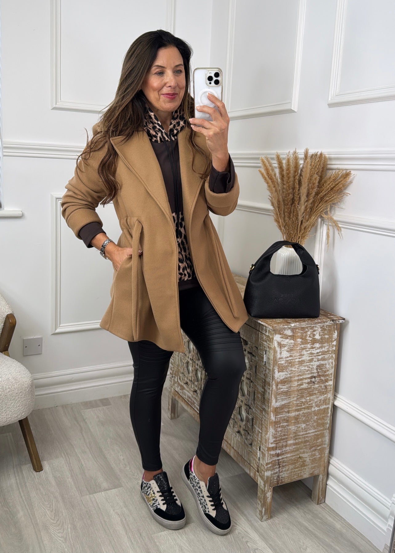 Rosie Camel Belted Jacket