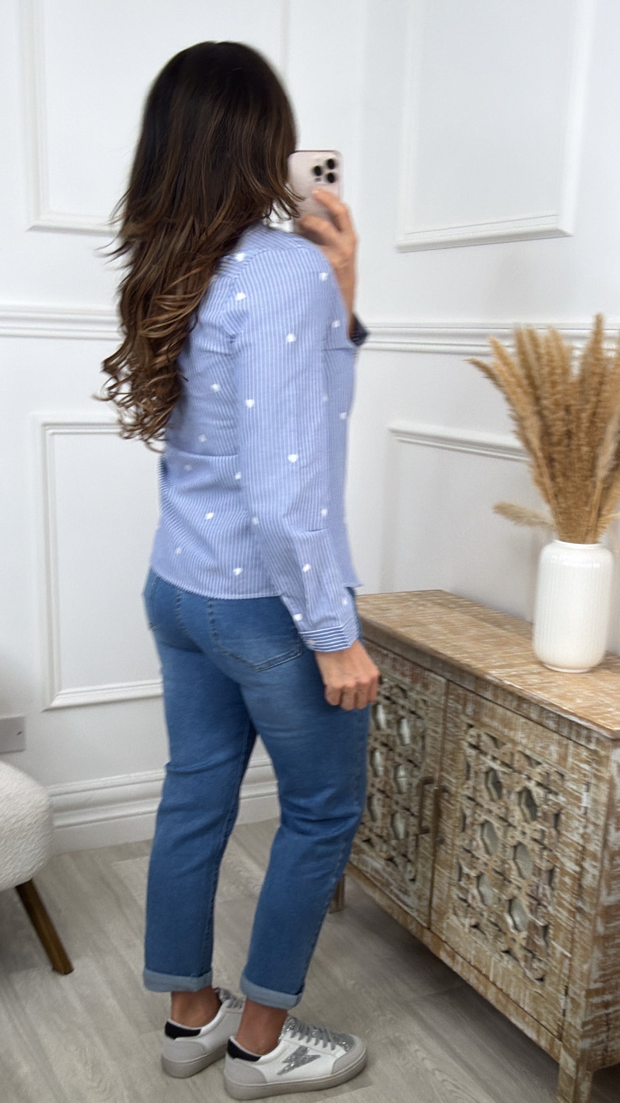 Fabiana Blue Stripe Shirt