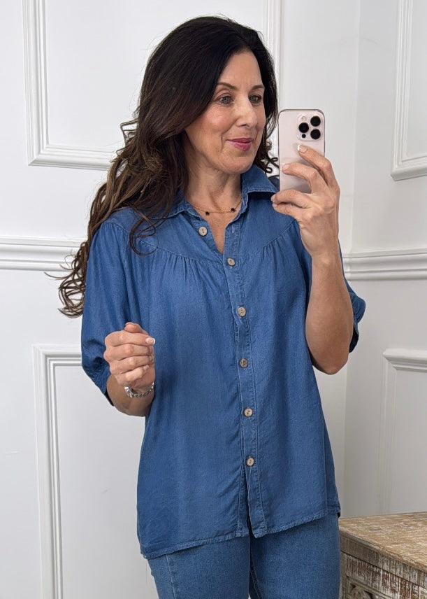 Torry Blue Denim Shirt