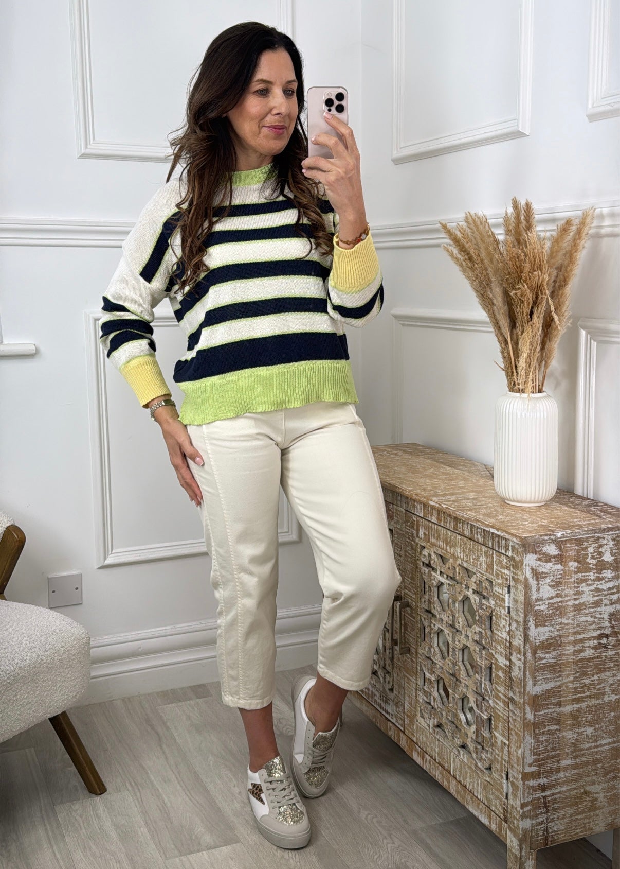 Penelope Navy Stripe Jumper