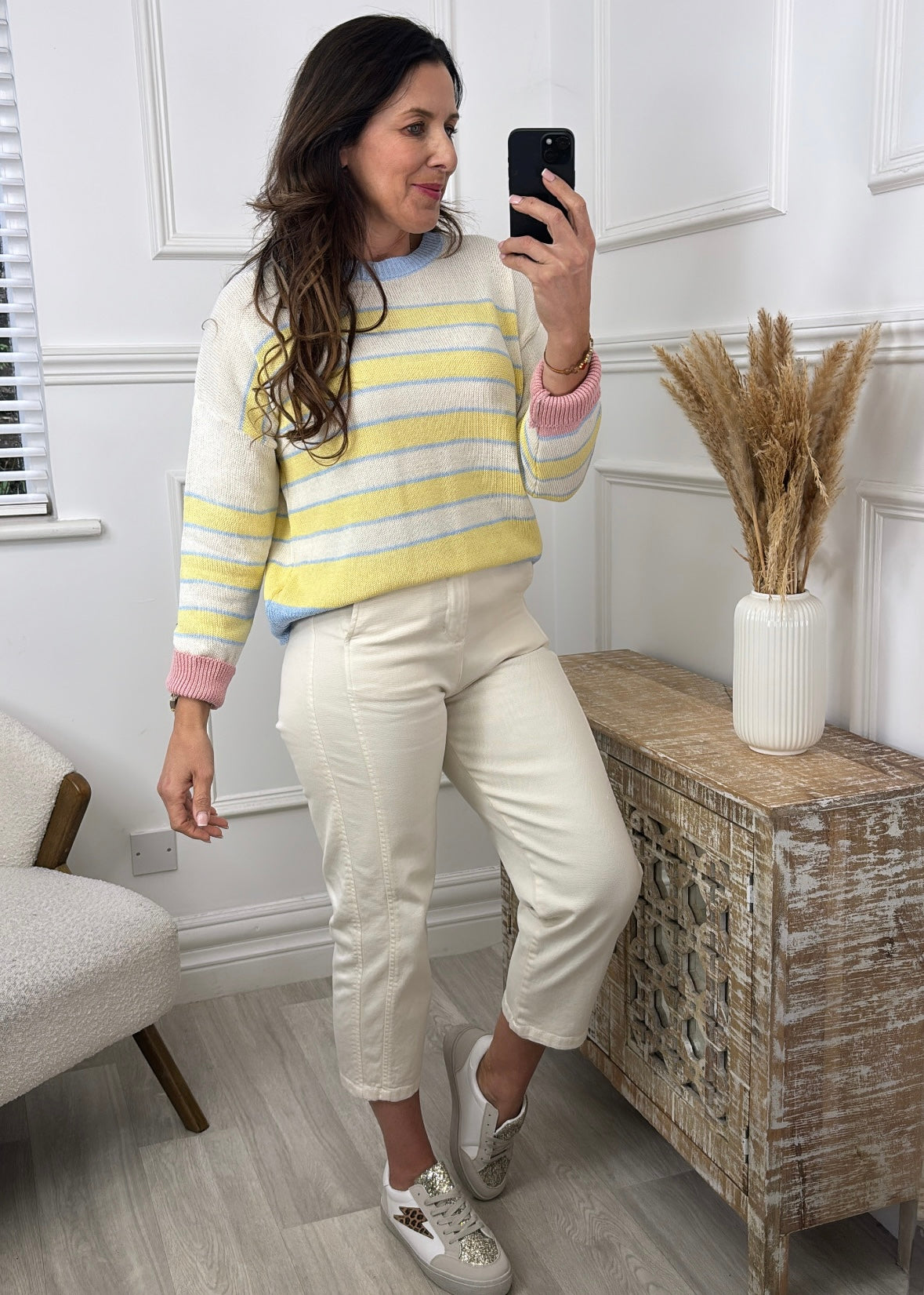 Penelope Yellow Stripe Jumper