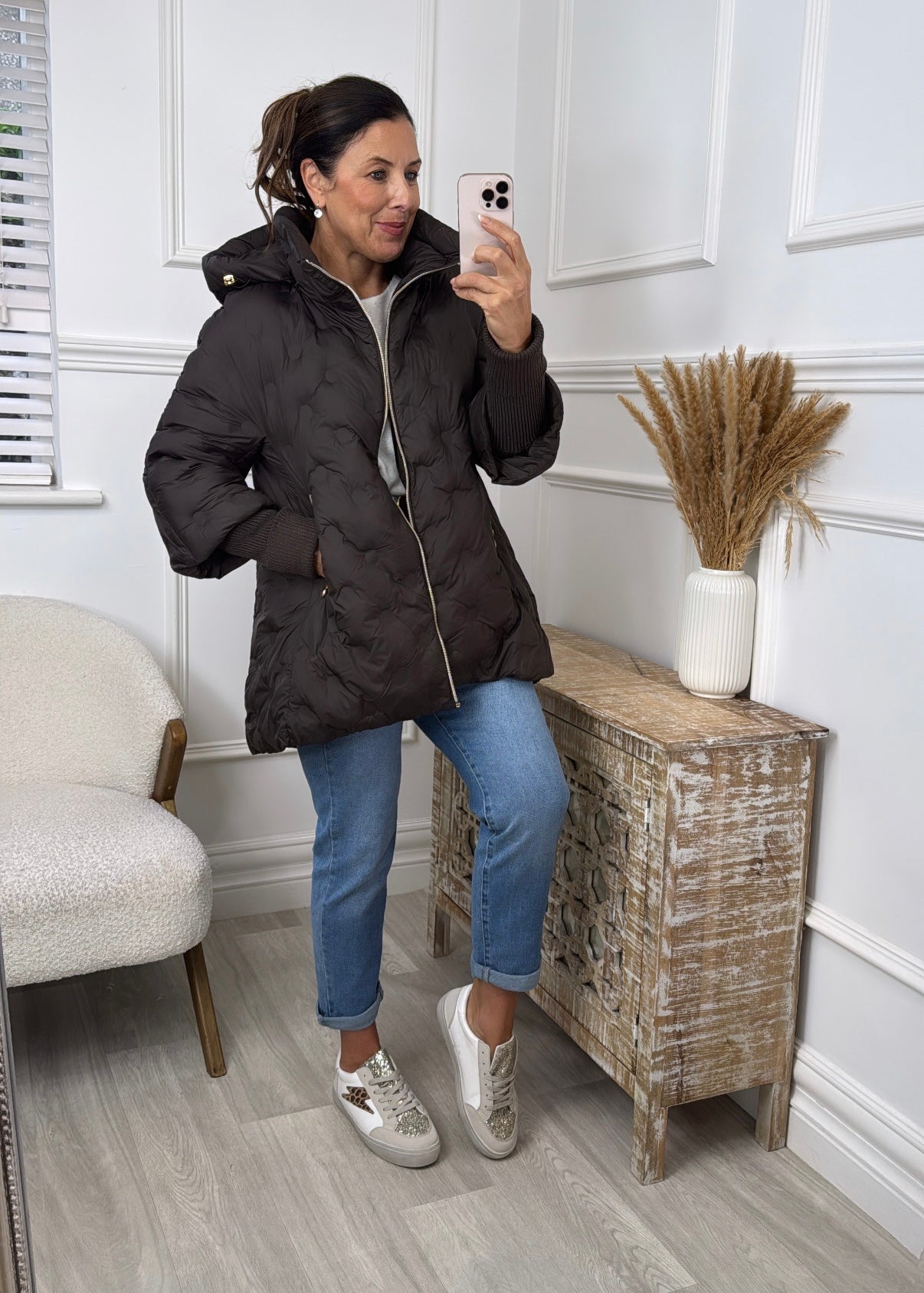 Hallie Brown Tube Cuff Jacket