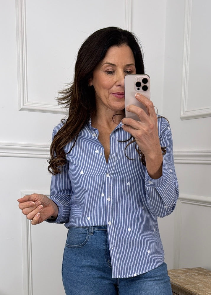 Fabiana Blue Stripe Shirt