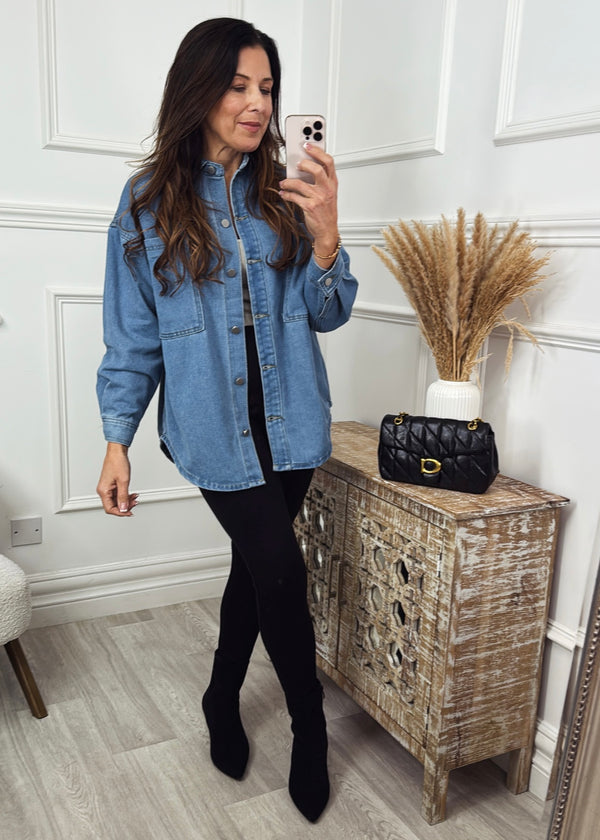 Demina Blue Denim Shirt