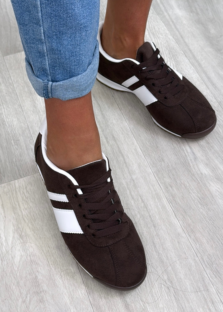 Norma Brown Suede Trainers