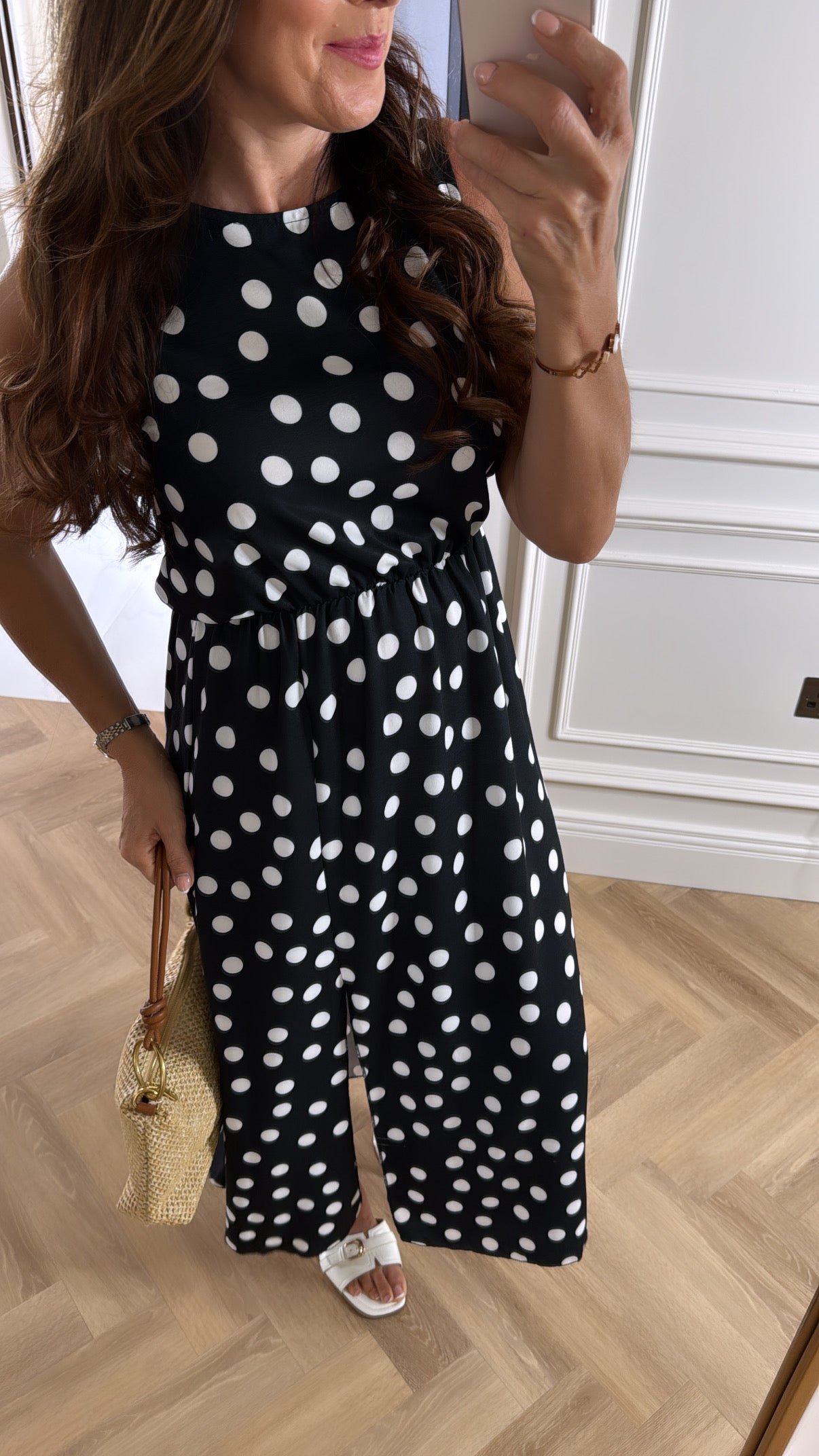 Annmarie Polka Dot Maxi Dress