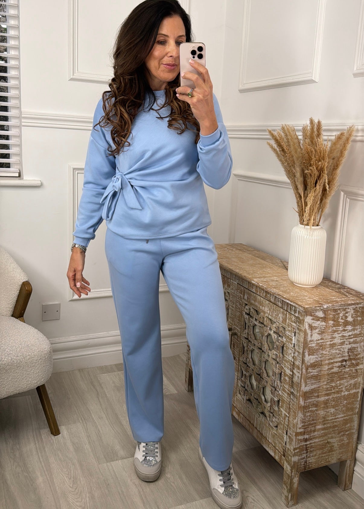 Erin Blue Side Knot Set