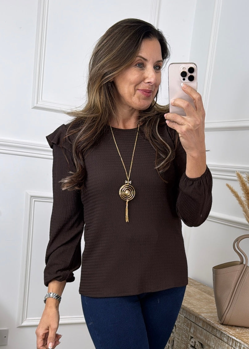 Phoebe Brown Necklace Top