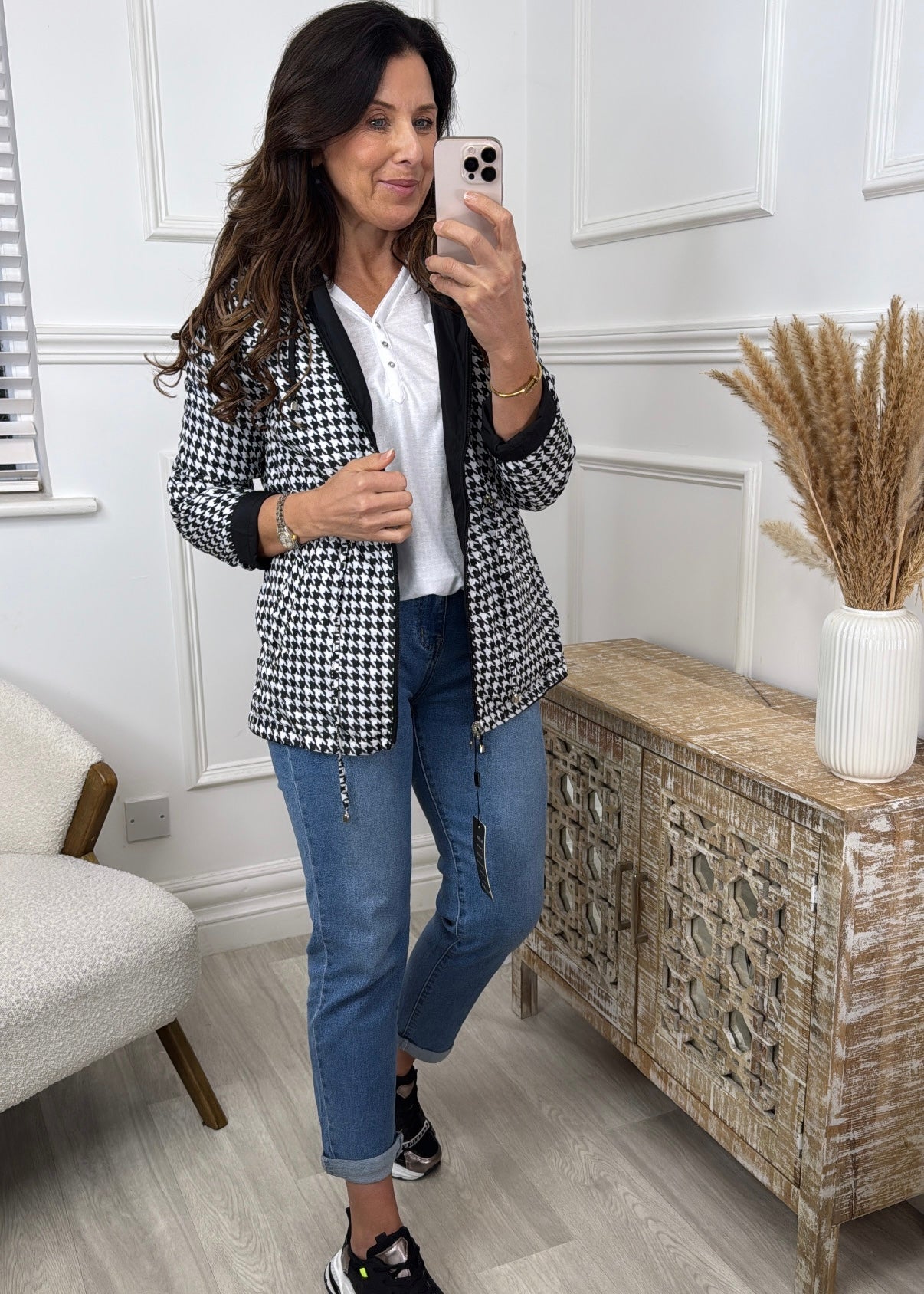 Danielle Black Long Rain Jacket