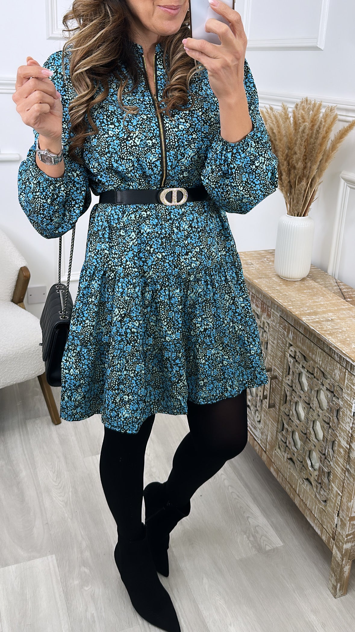 Darra Green Front Zip Dress