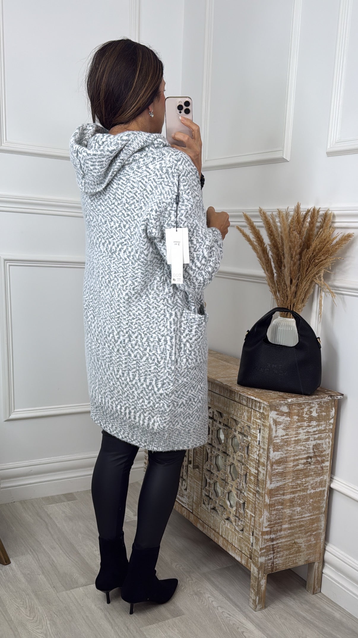 Harper Navy Button Cardigan