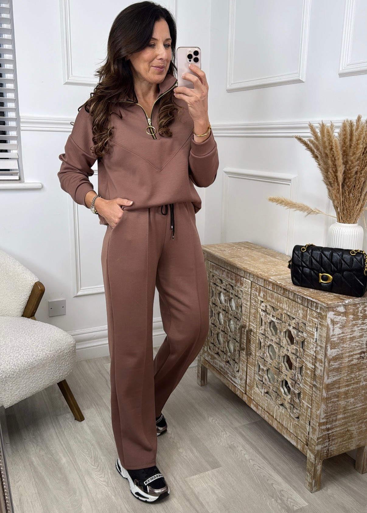 Daisy Mocha Seam Detail Set
