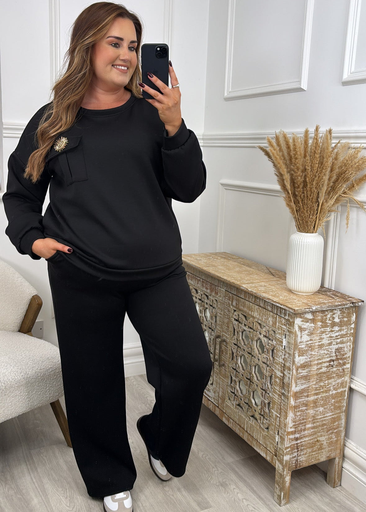 Drew Black Pocket Detail Set