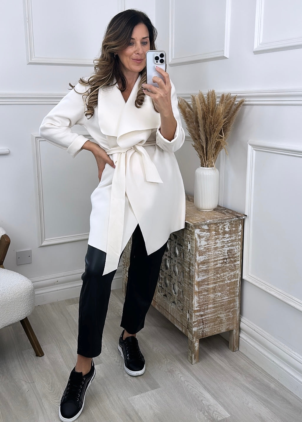 Stef Cream Duster Coat