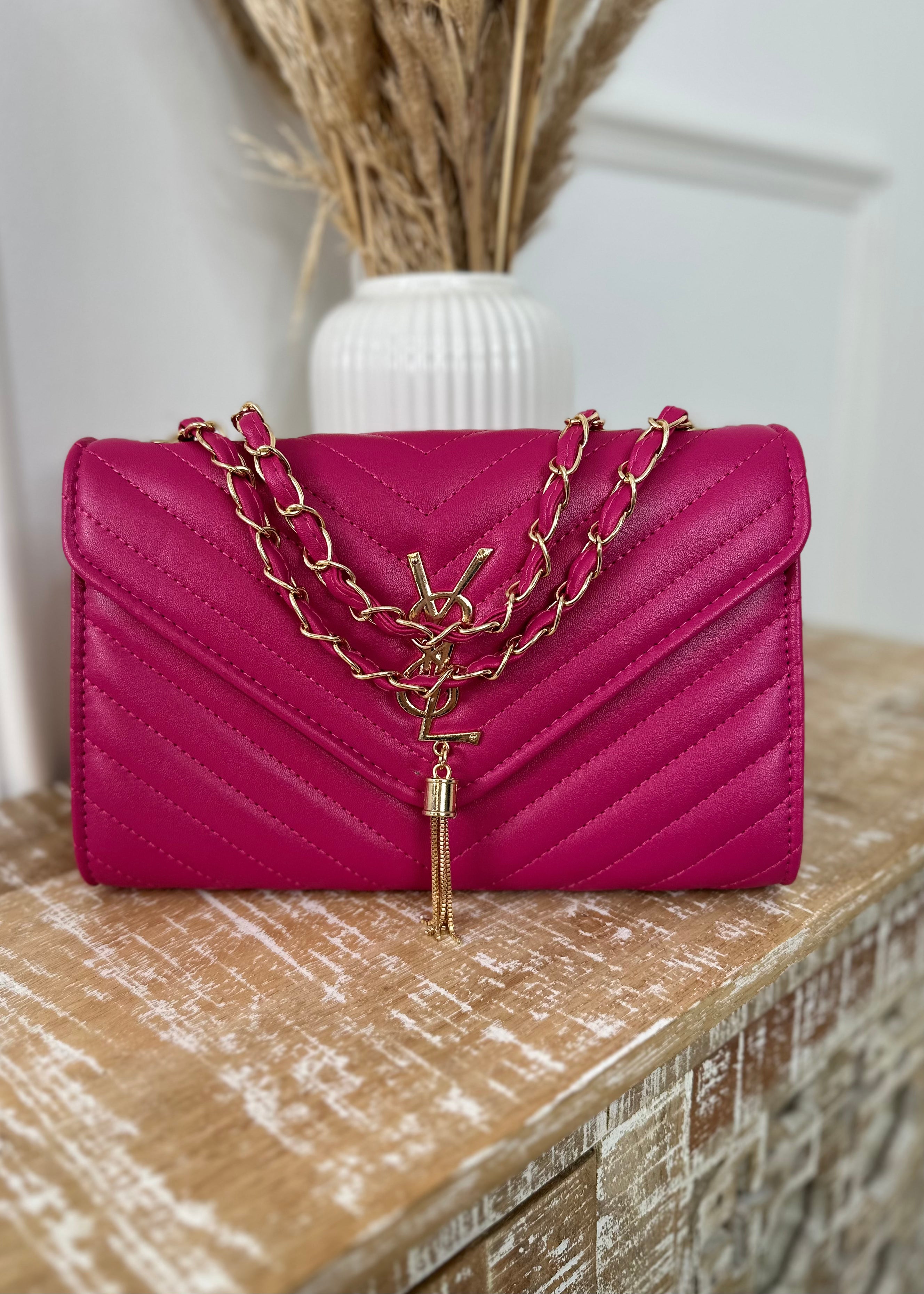 Sia Fuchsia Quilted Bag