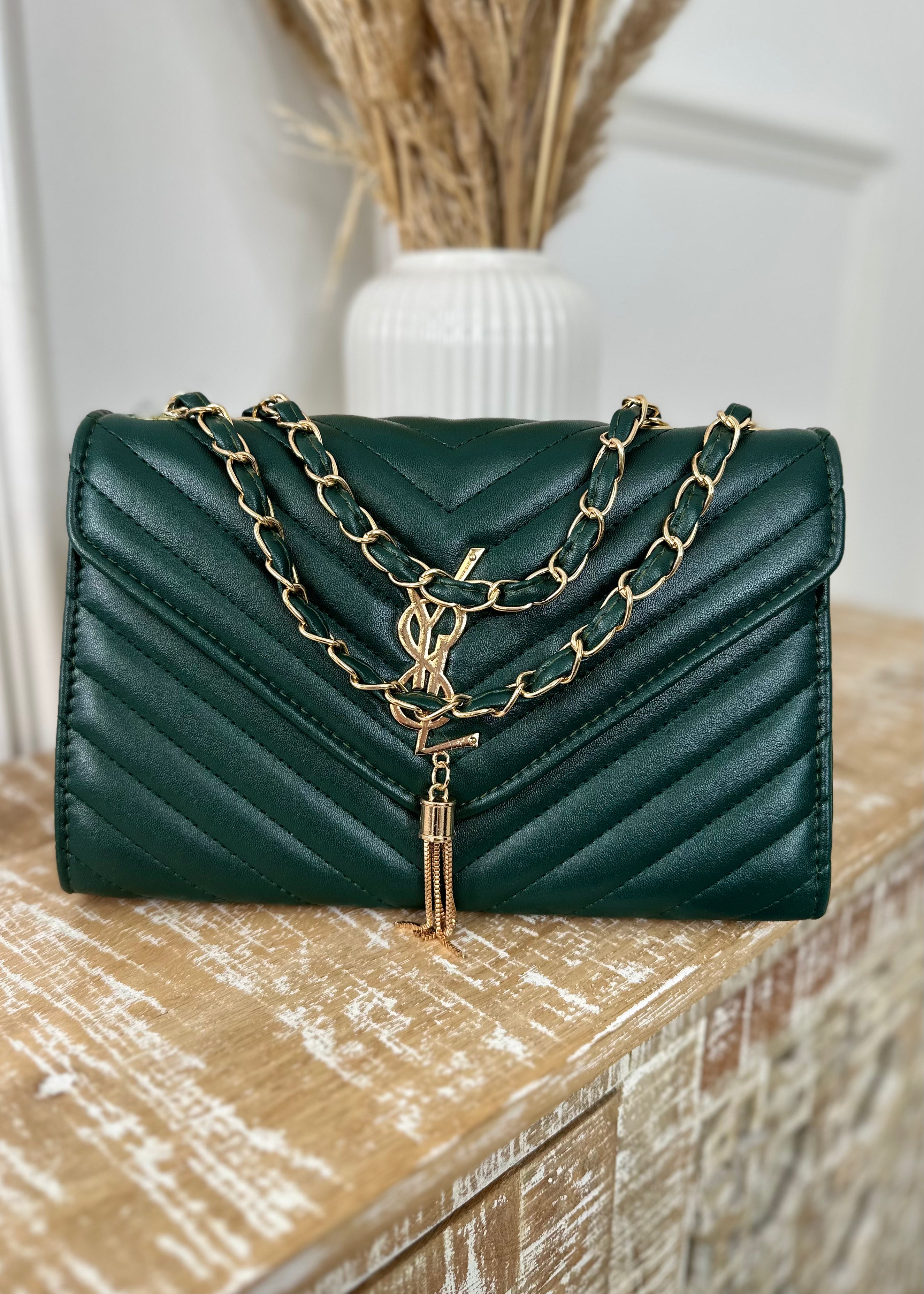 Sia Green Quilted Bag