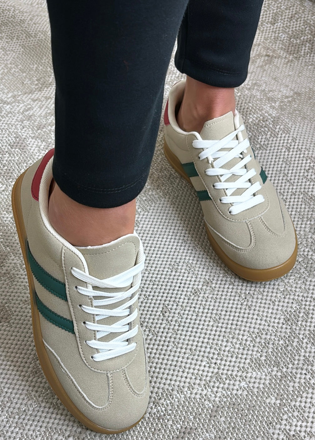 Paloma Stone Side Stripe Sneakers