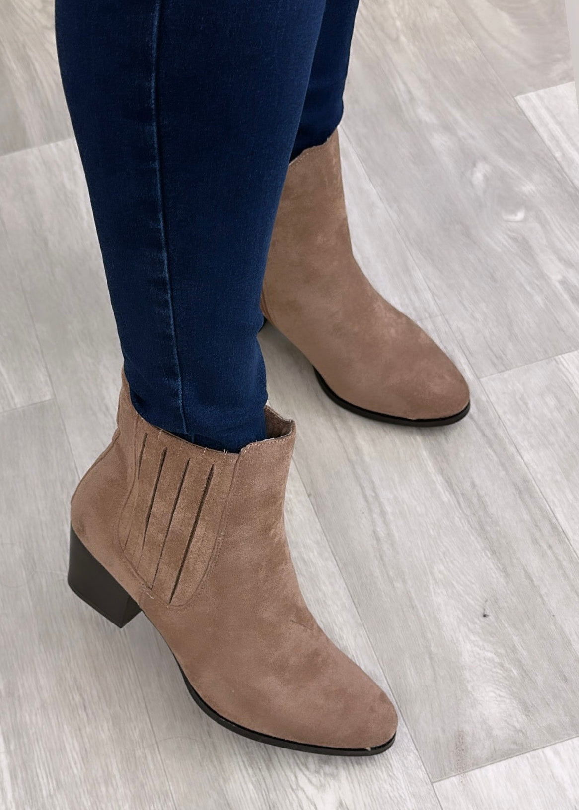 Bella Light Brown Ankle Boots