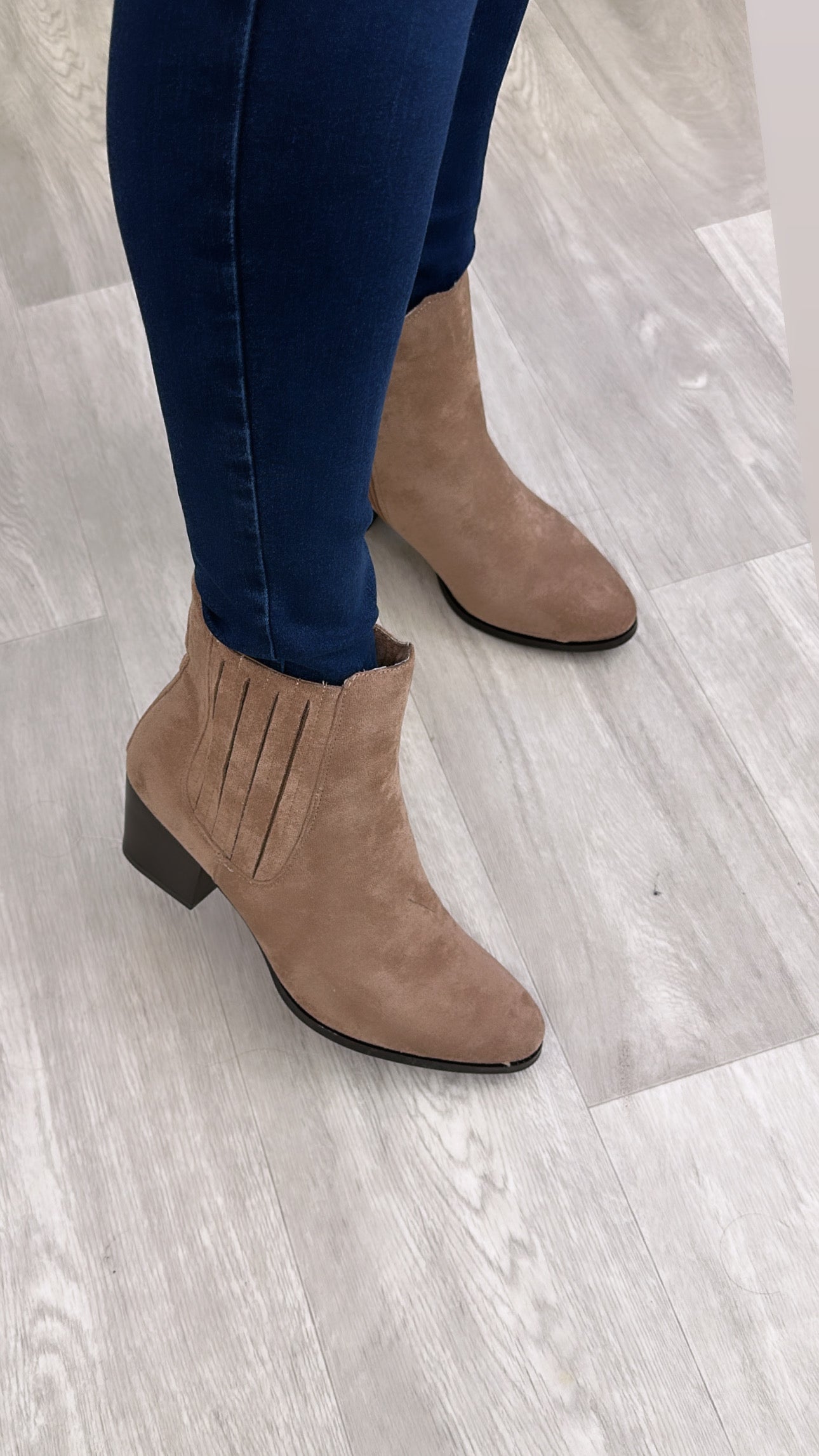 Bella Light Brown Ankle Boots