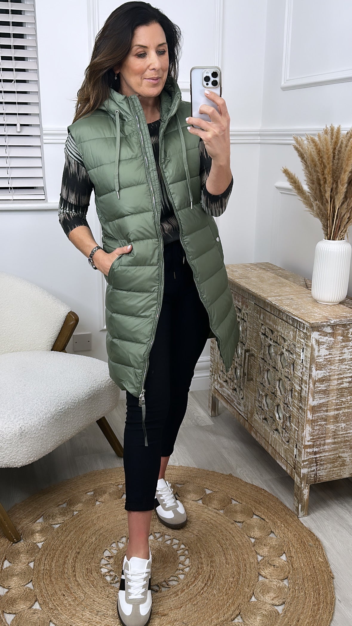 Marcia Green Quilted Gilet