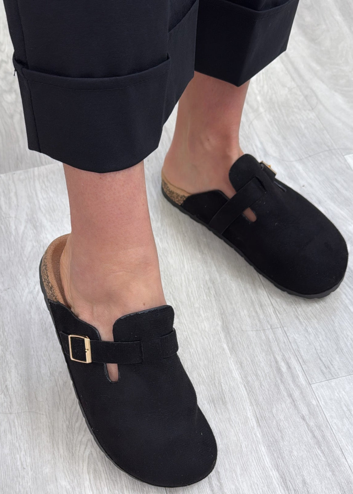 Nicole Black Closed Toe Clogs
