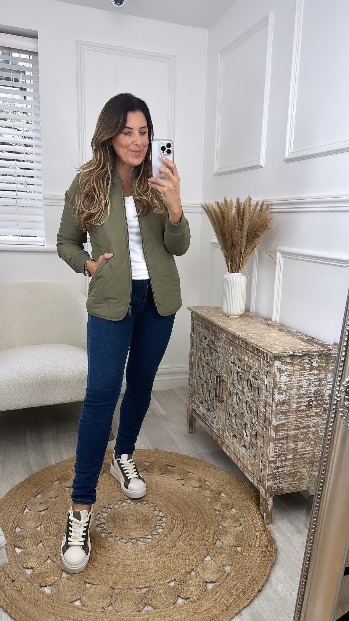 Raquel Khaki Puffer Jacket