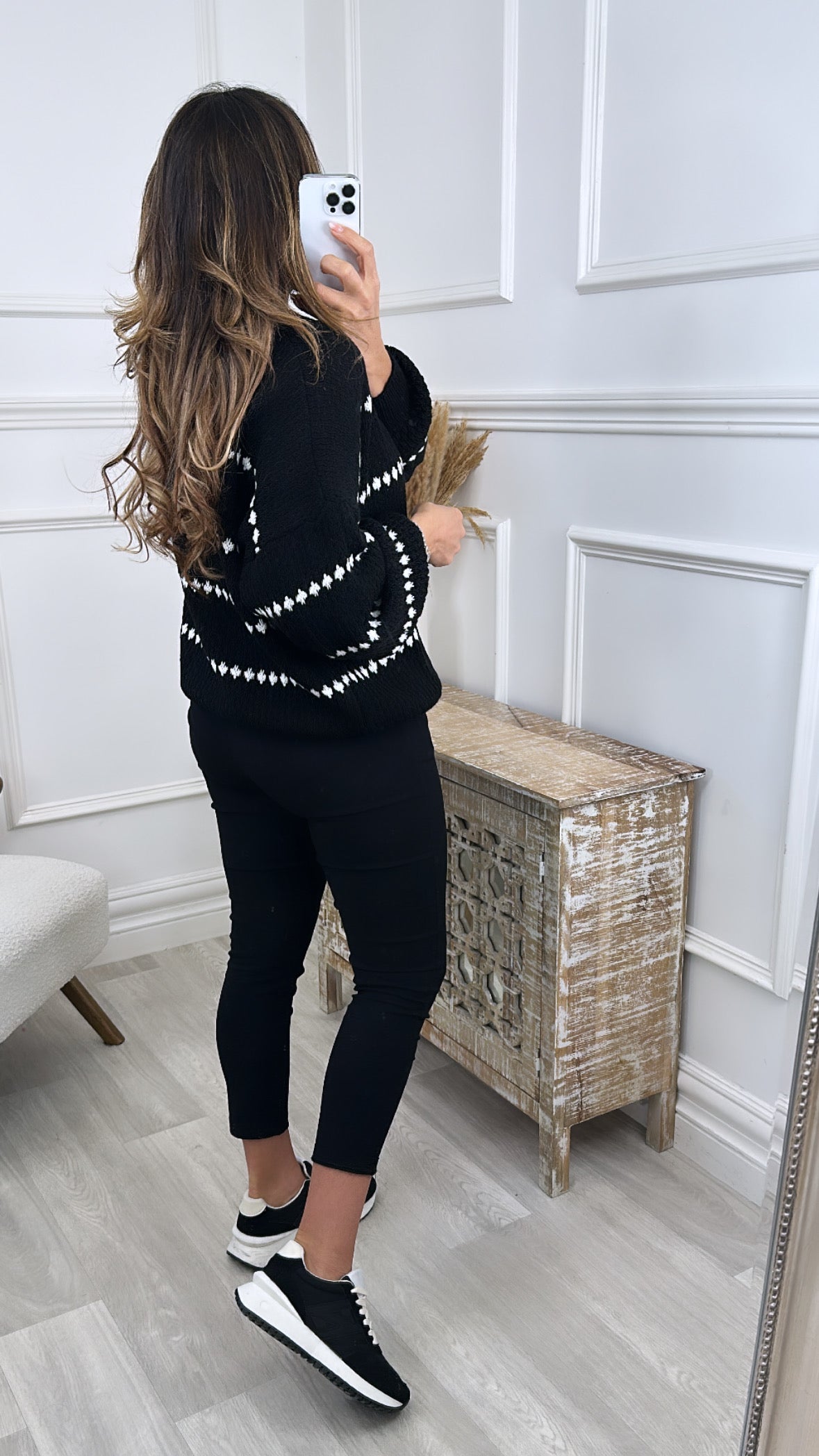 Nora-Jane Black Oversized Sweater