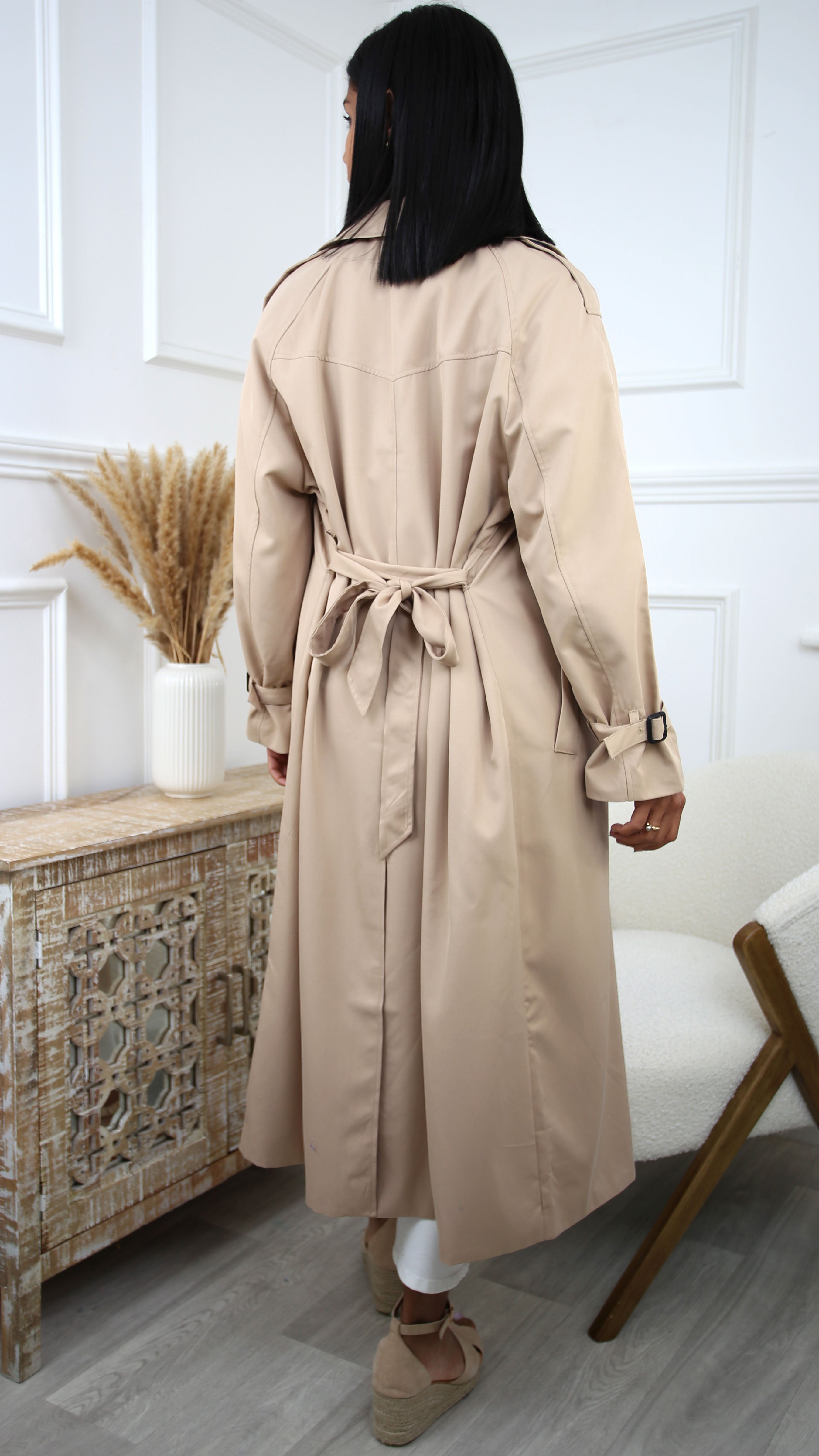 Chloe Tannin Long Trenchcoat
