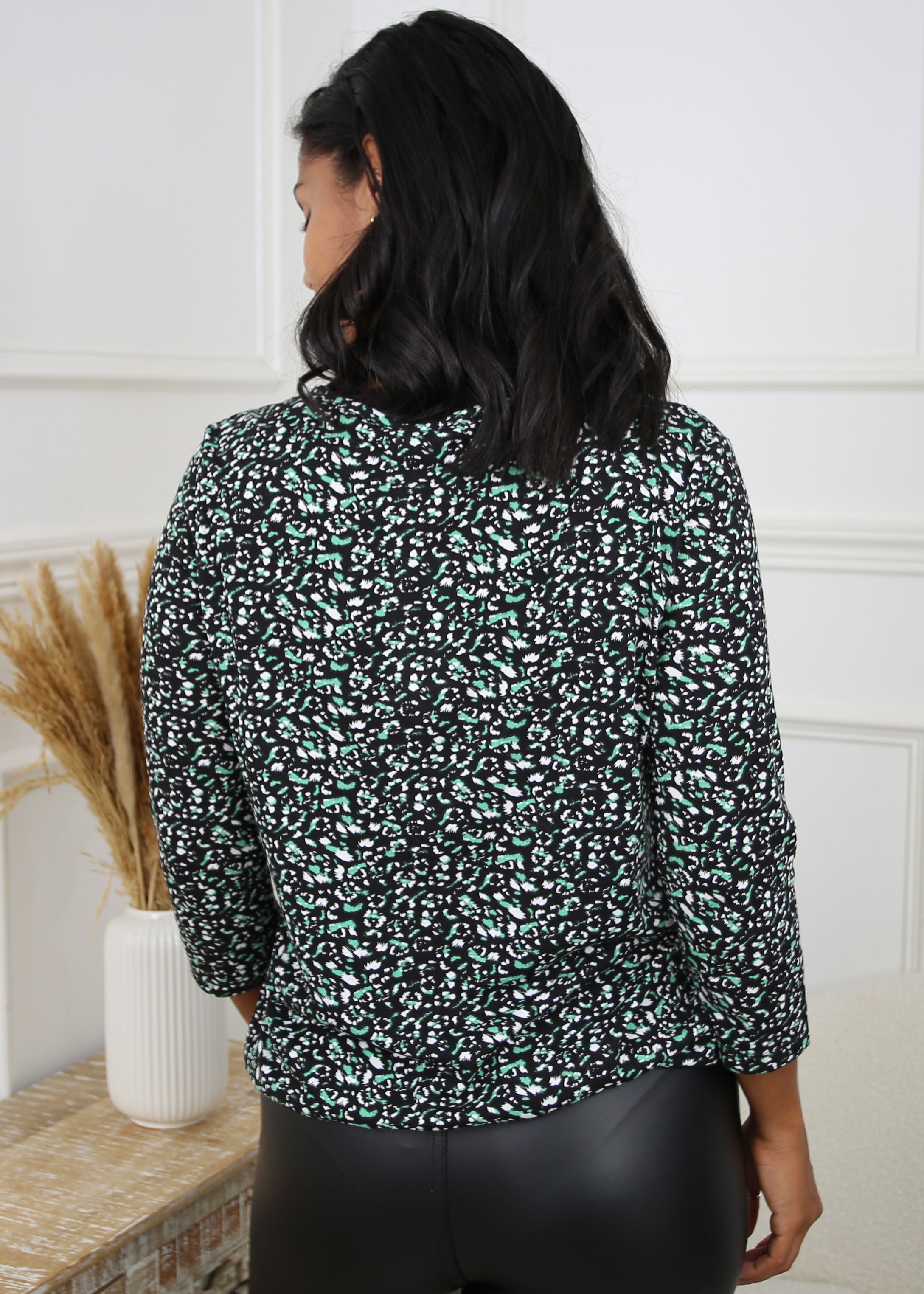 Carlyn Green Button Detailed Top