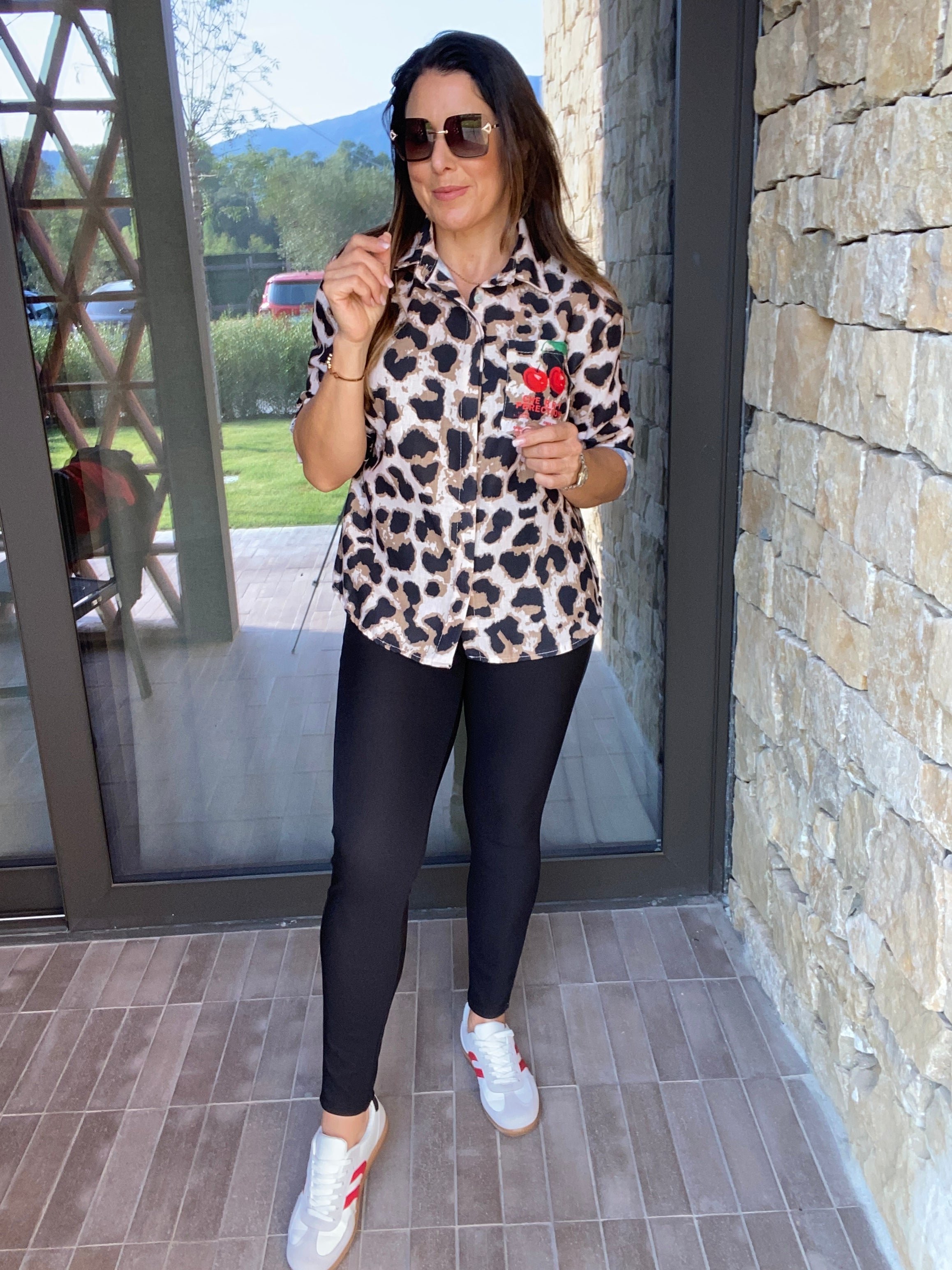 Lisette Leopard Print Shirt