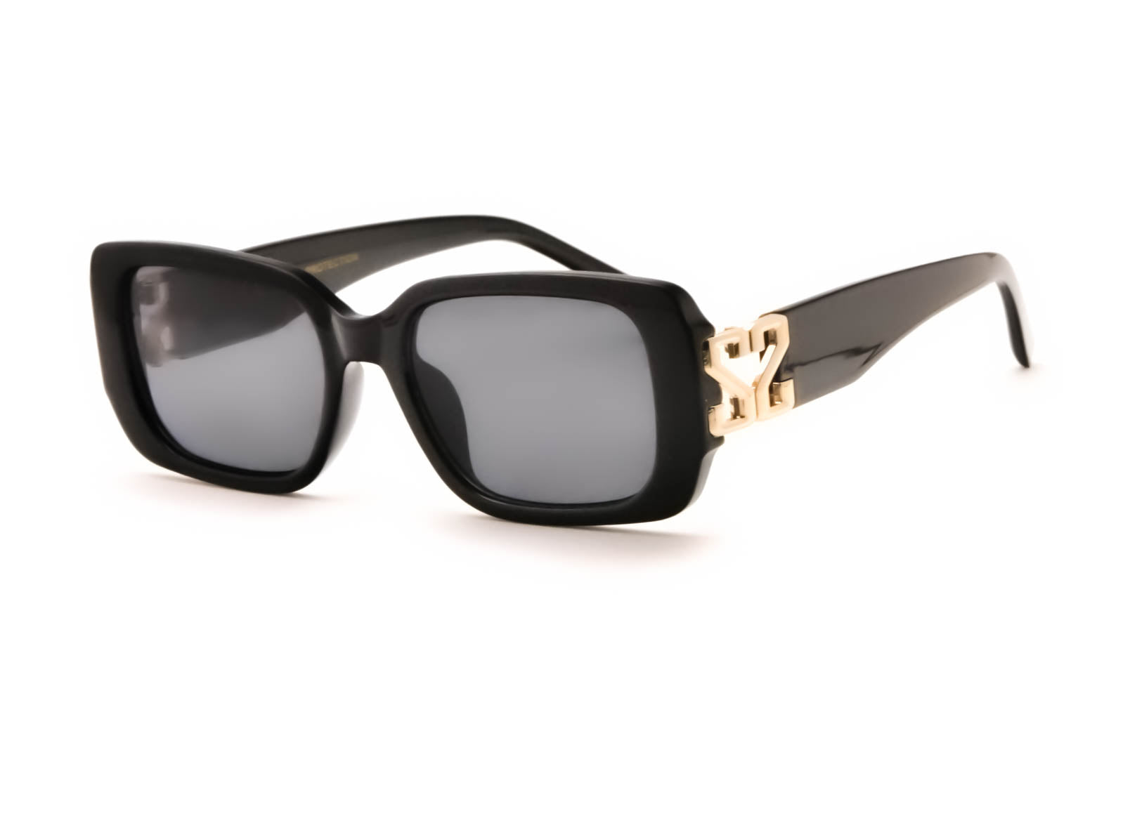 Freya Black Monogram Sunglasses