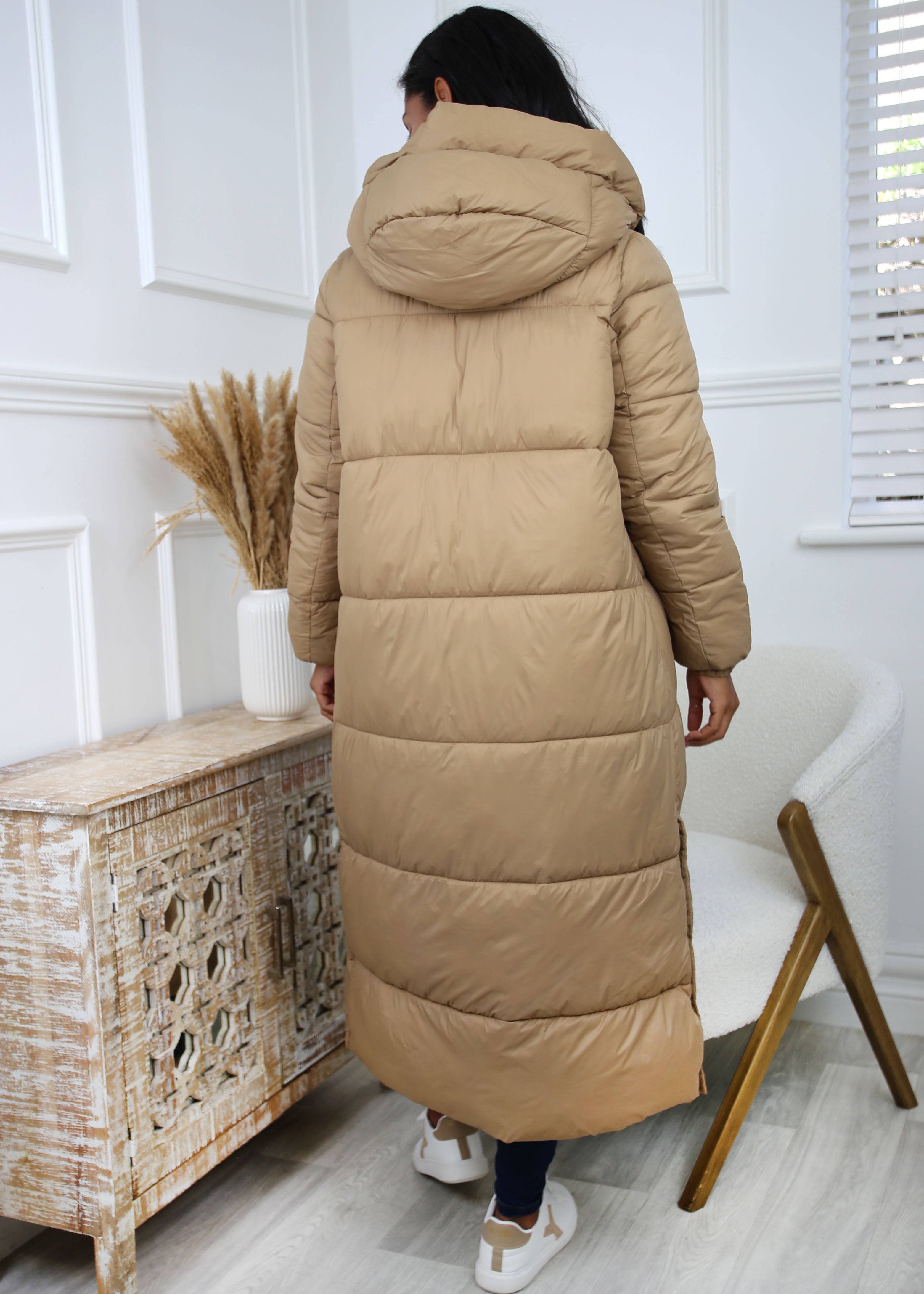 Uppsala Tiger Eye Long Puffer Coat