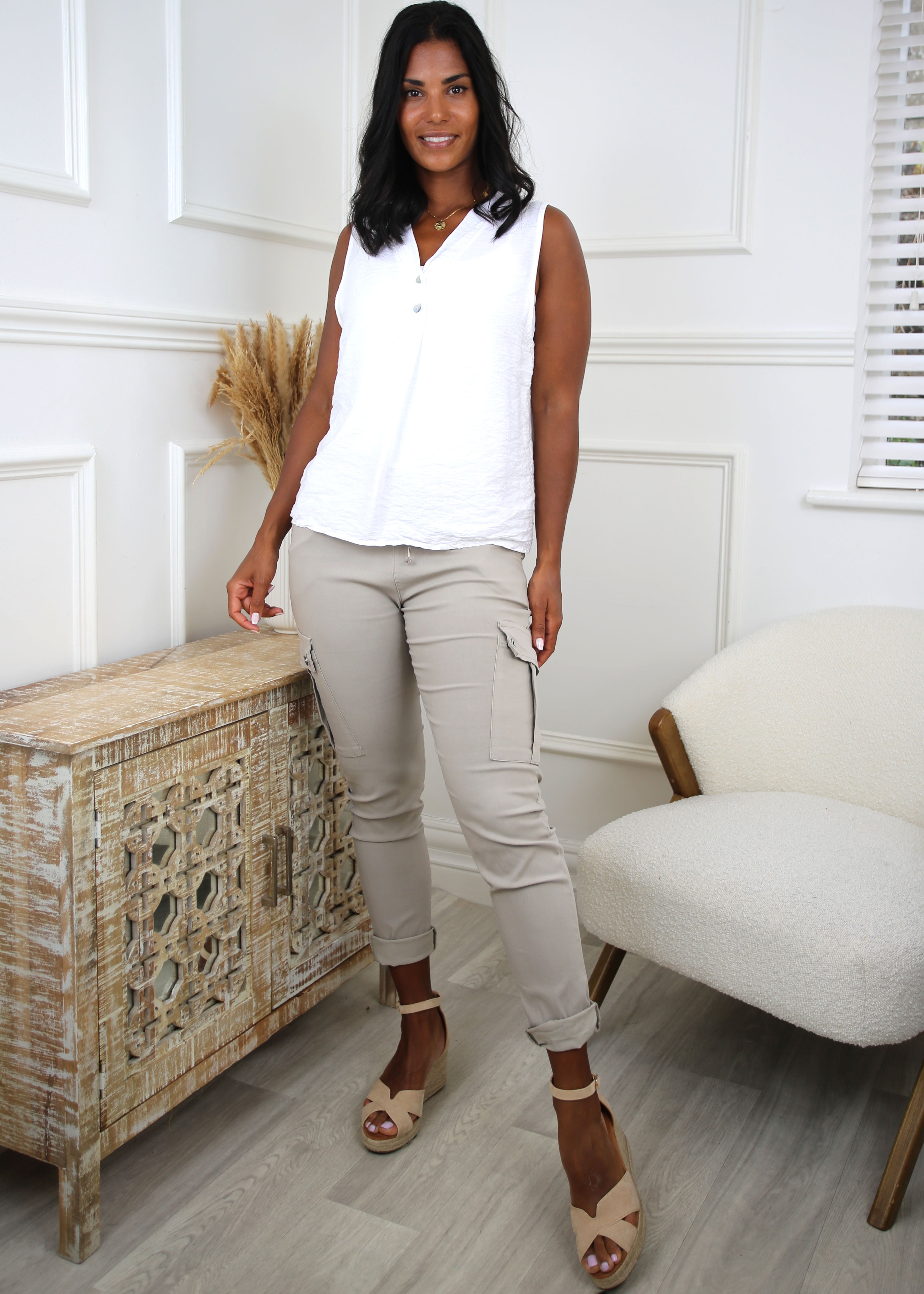 Sonia Stone Cargo Chino Joggers
