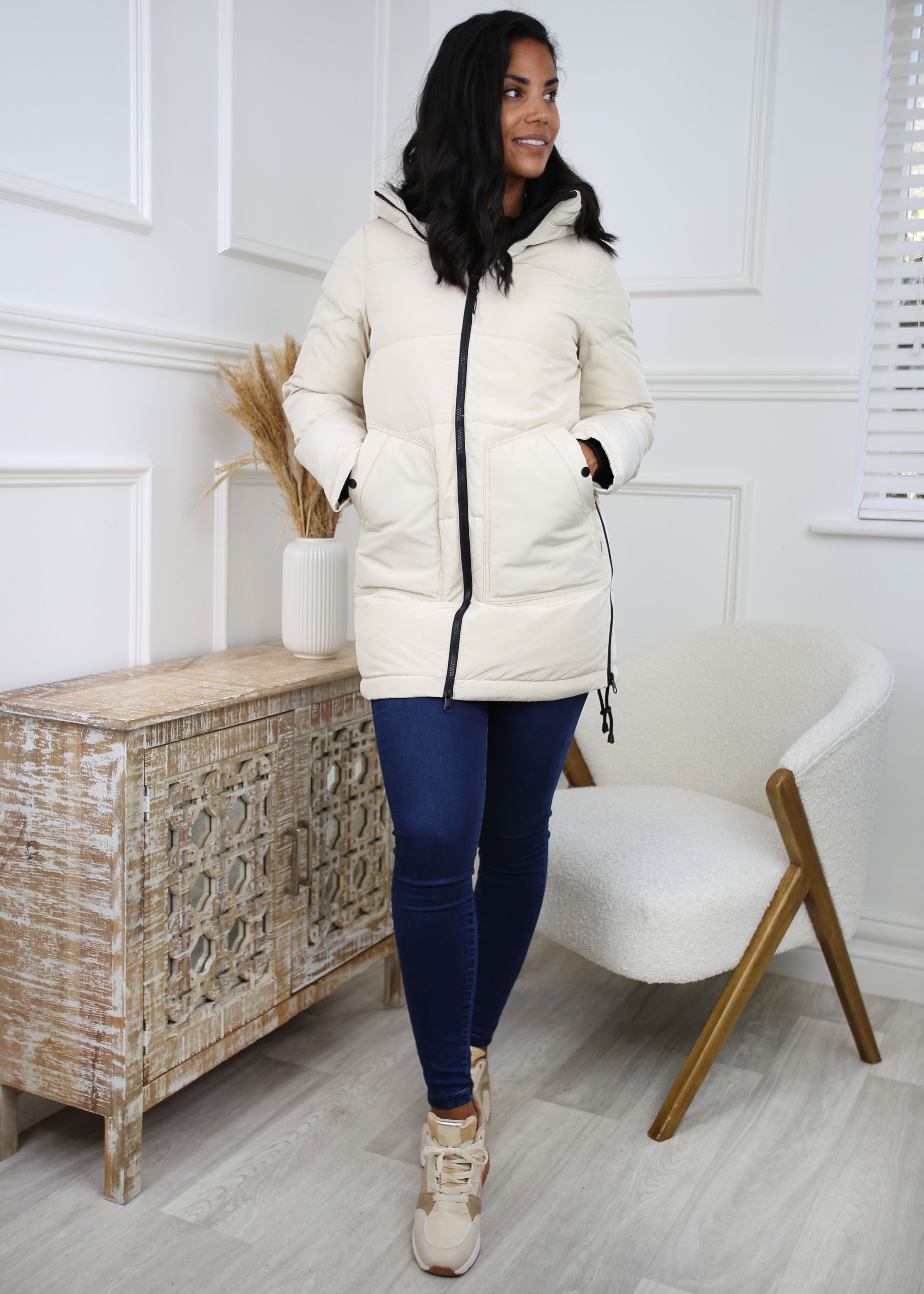 Oslo Oatmeal Puffer Coat