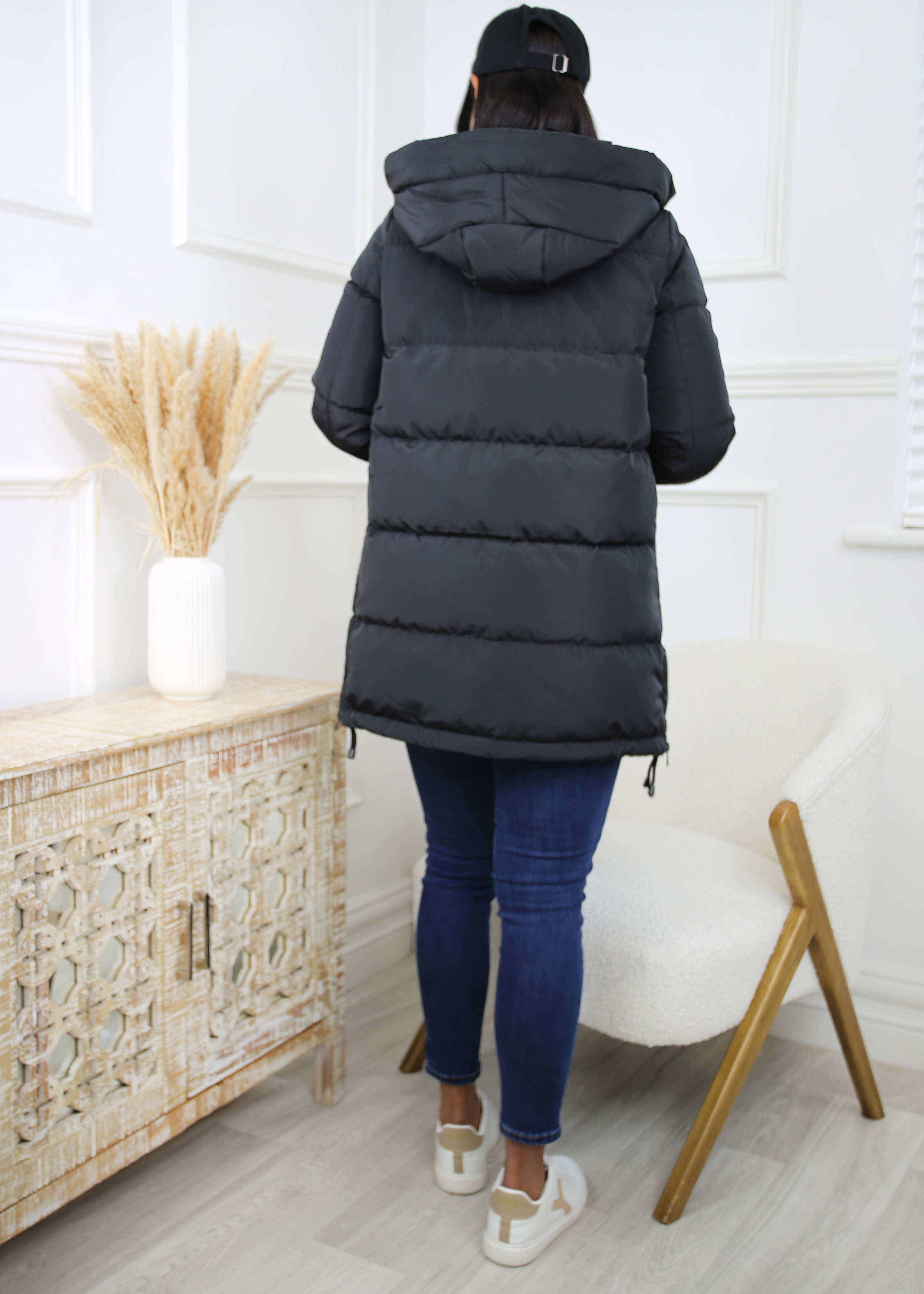 Oslo Black Puffer Coat