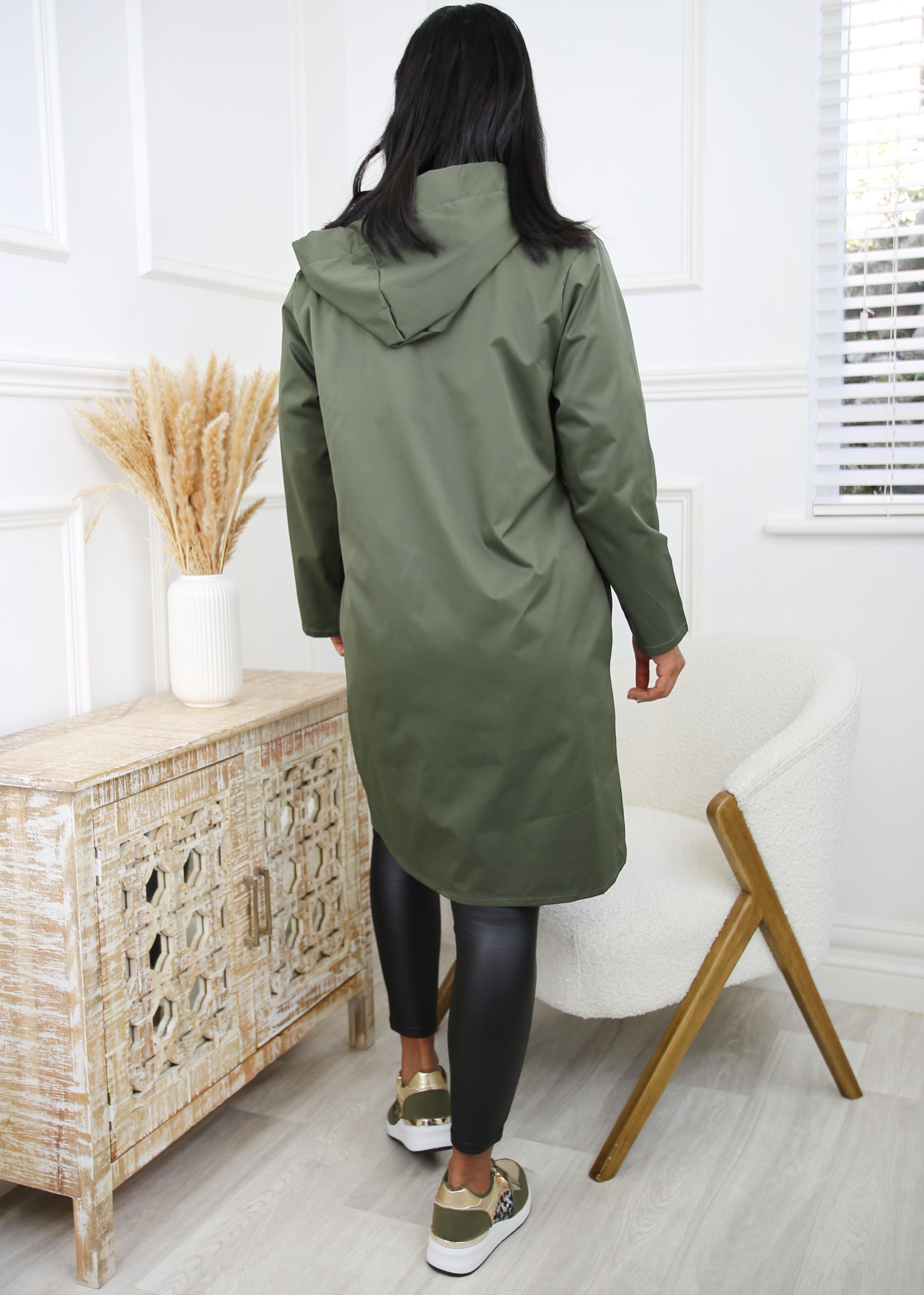 Yoko Khaki Duster Coat