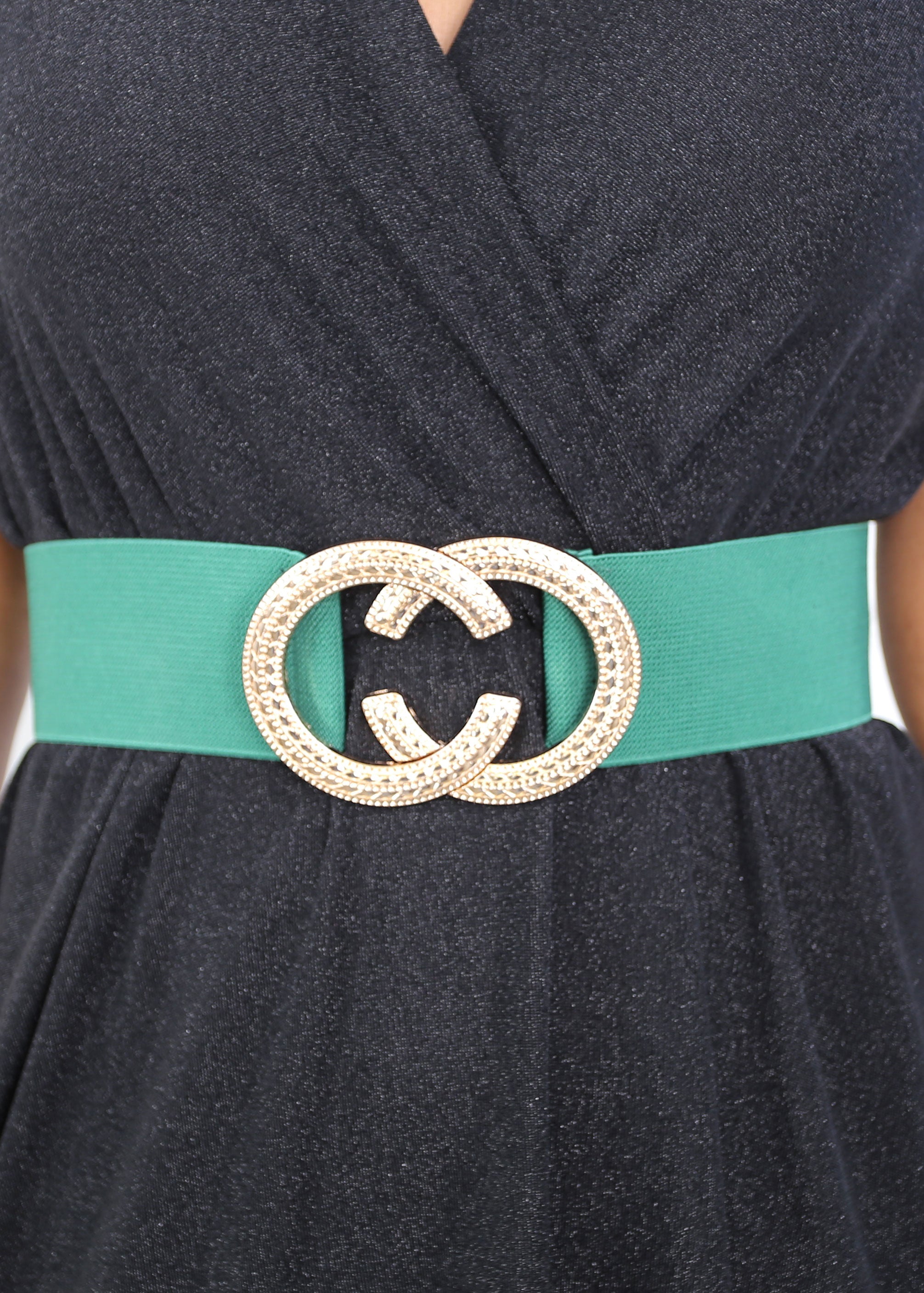 Keane Green Elastic Waist Belt