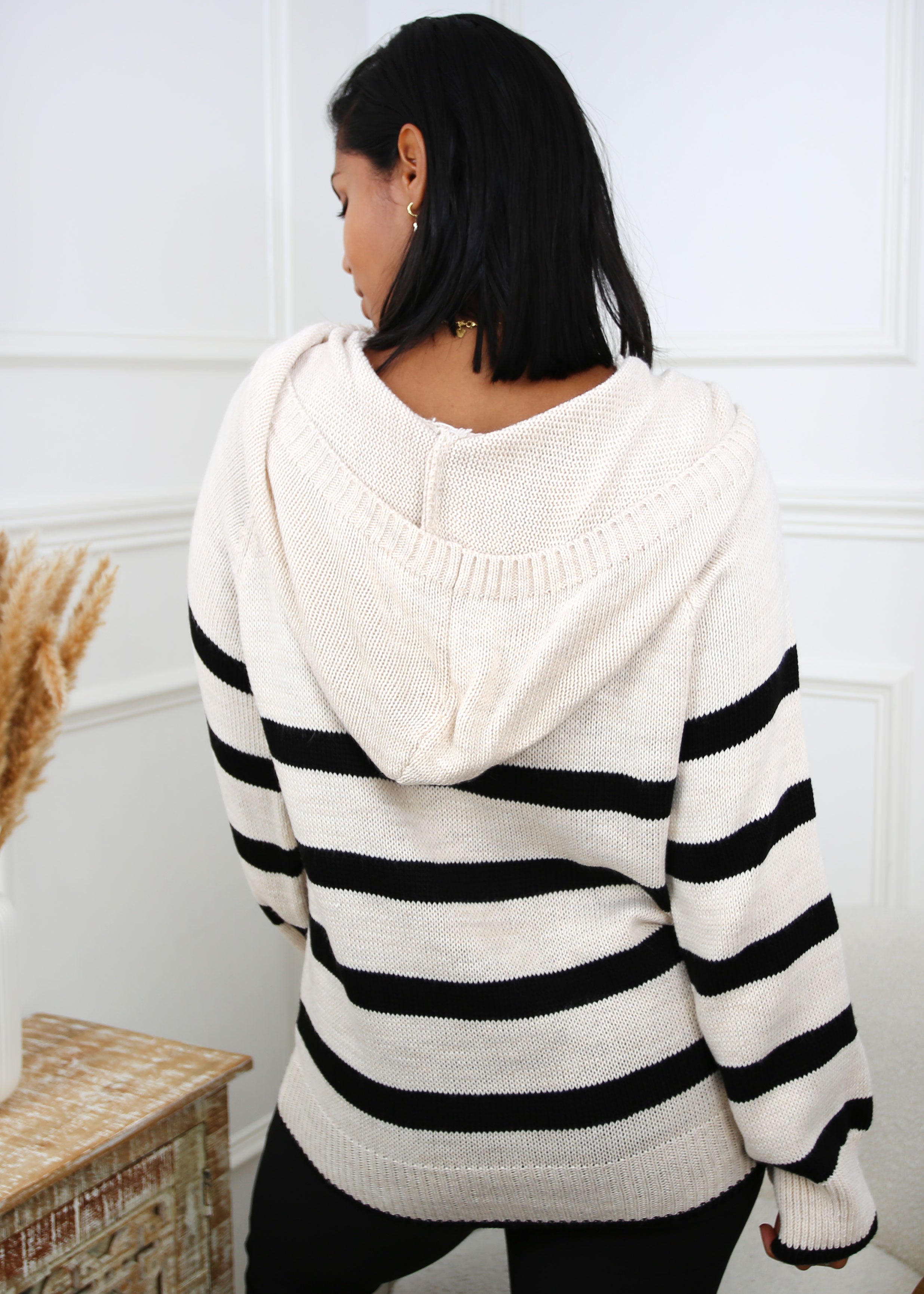 Cordelia Beige Hooded Sweater