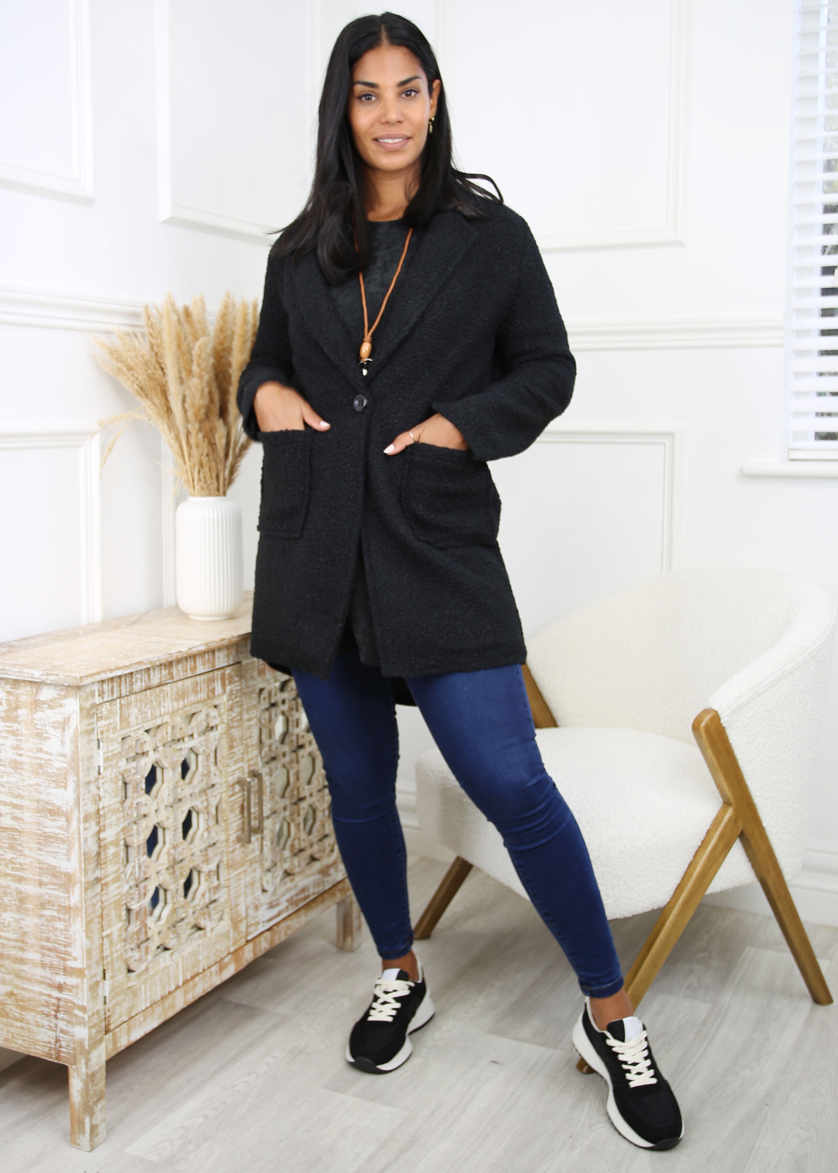 Judith Black One Button Coat