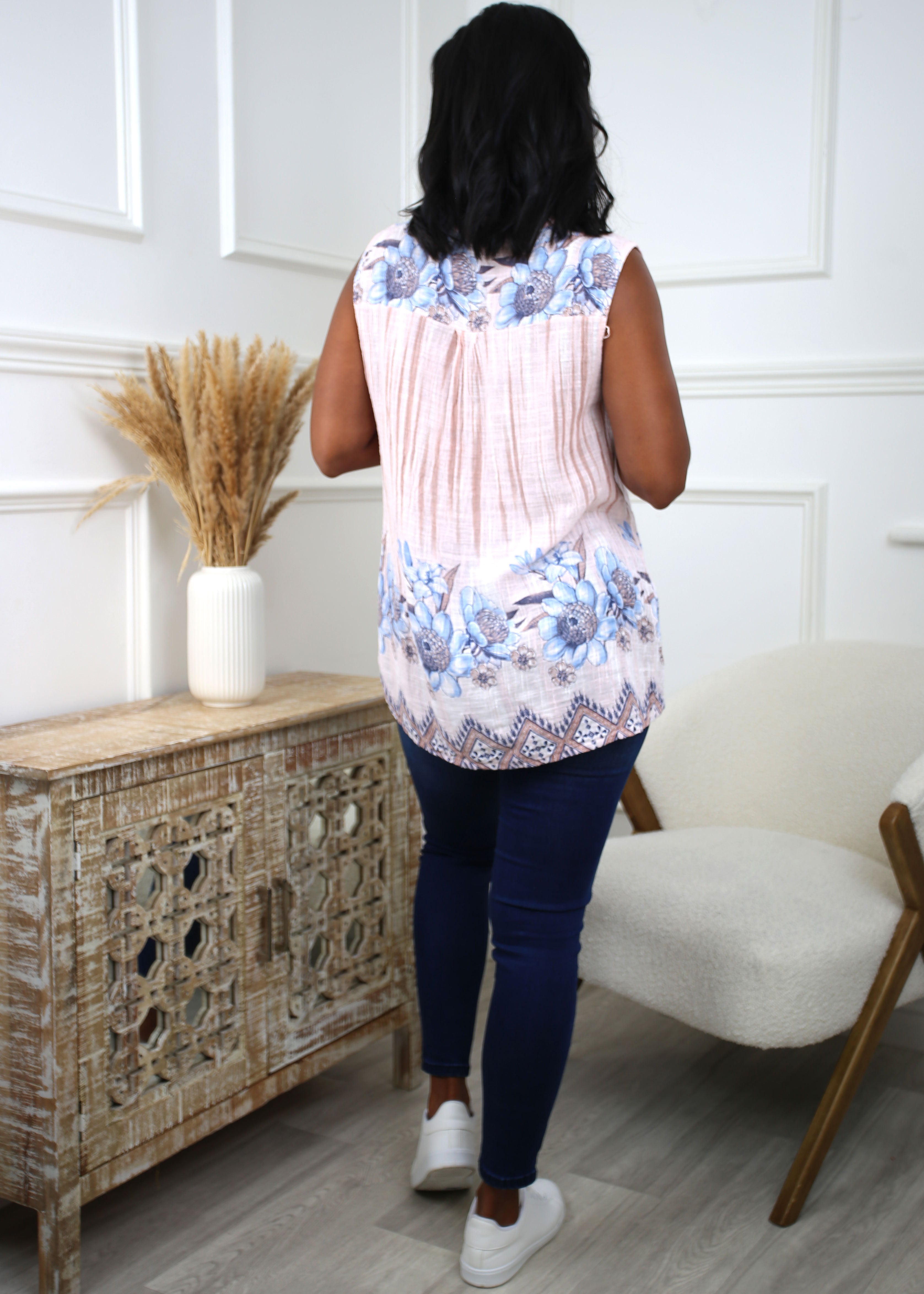 Lilibet Rose Sleeveless Top