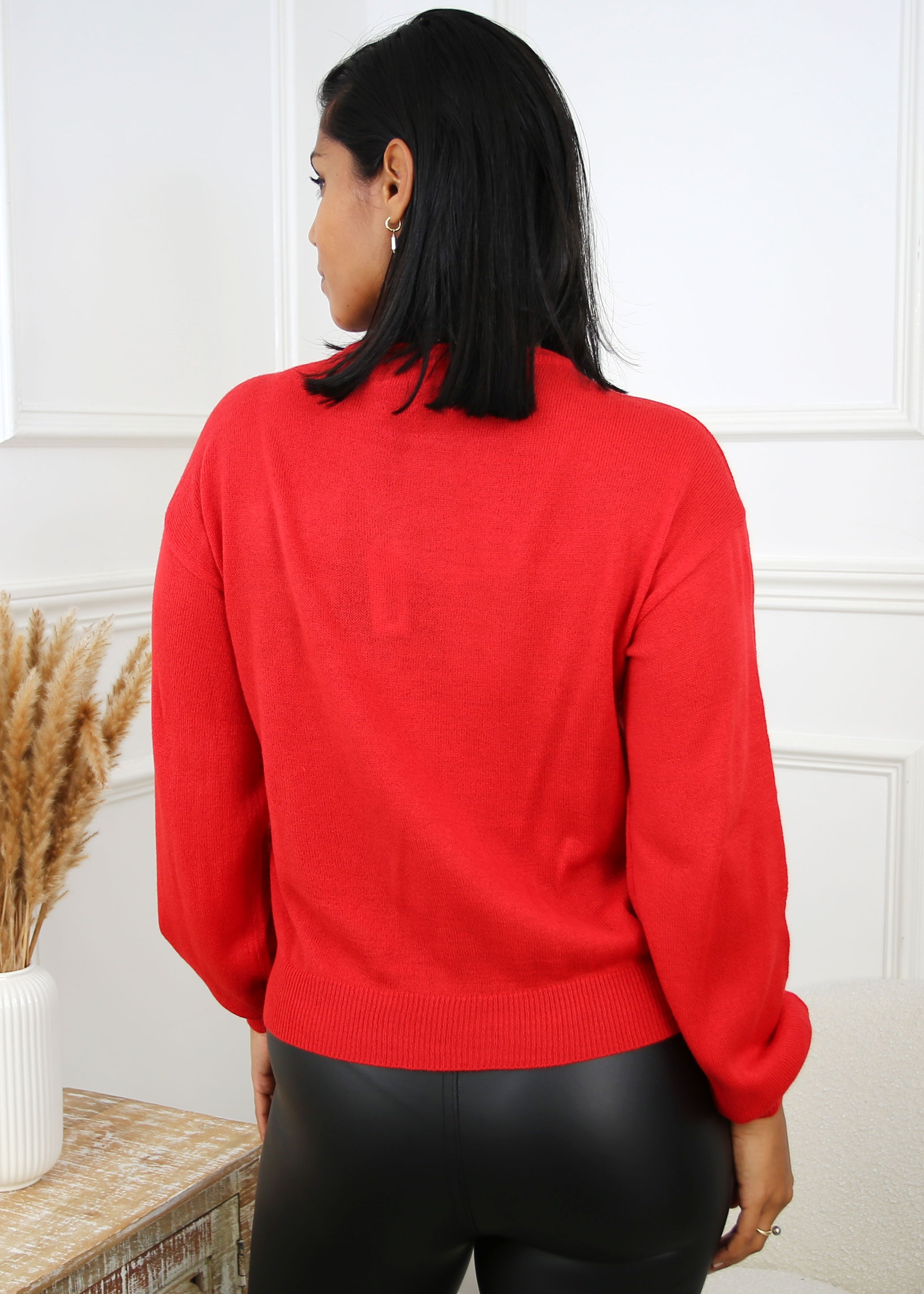 Garland Red Xmas Artwork Jumper
