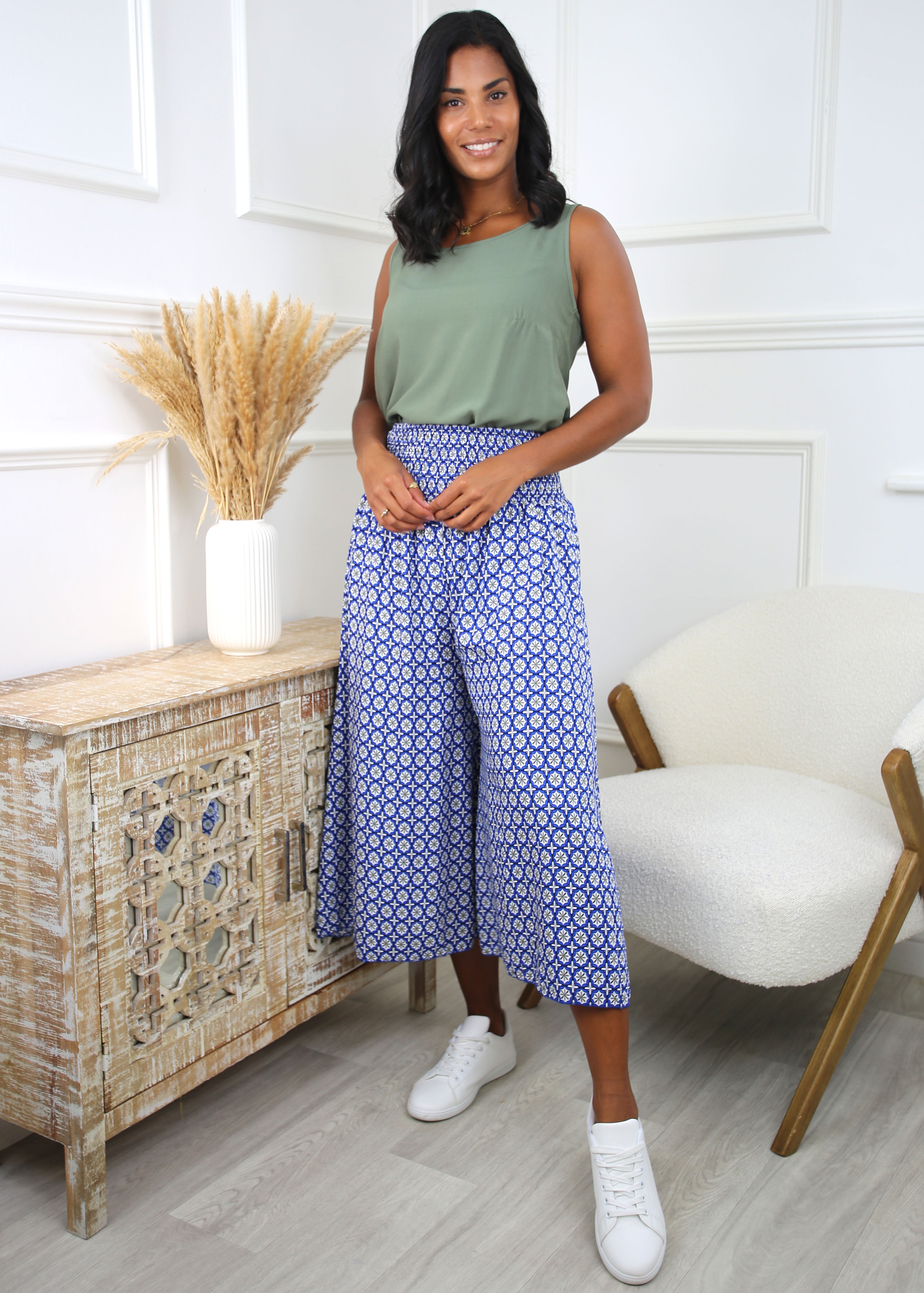 Sigrid Blue Wide Leg Trousers