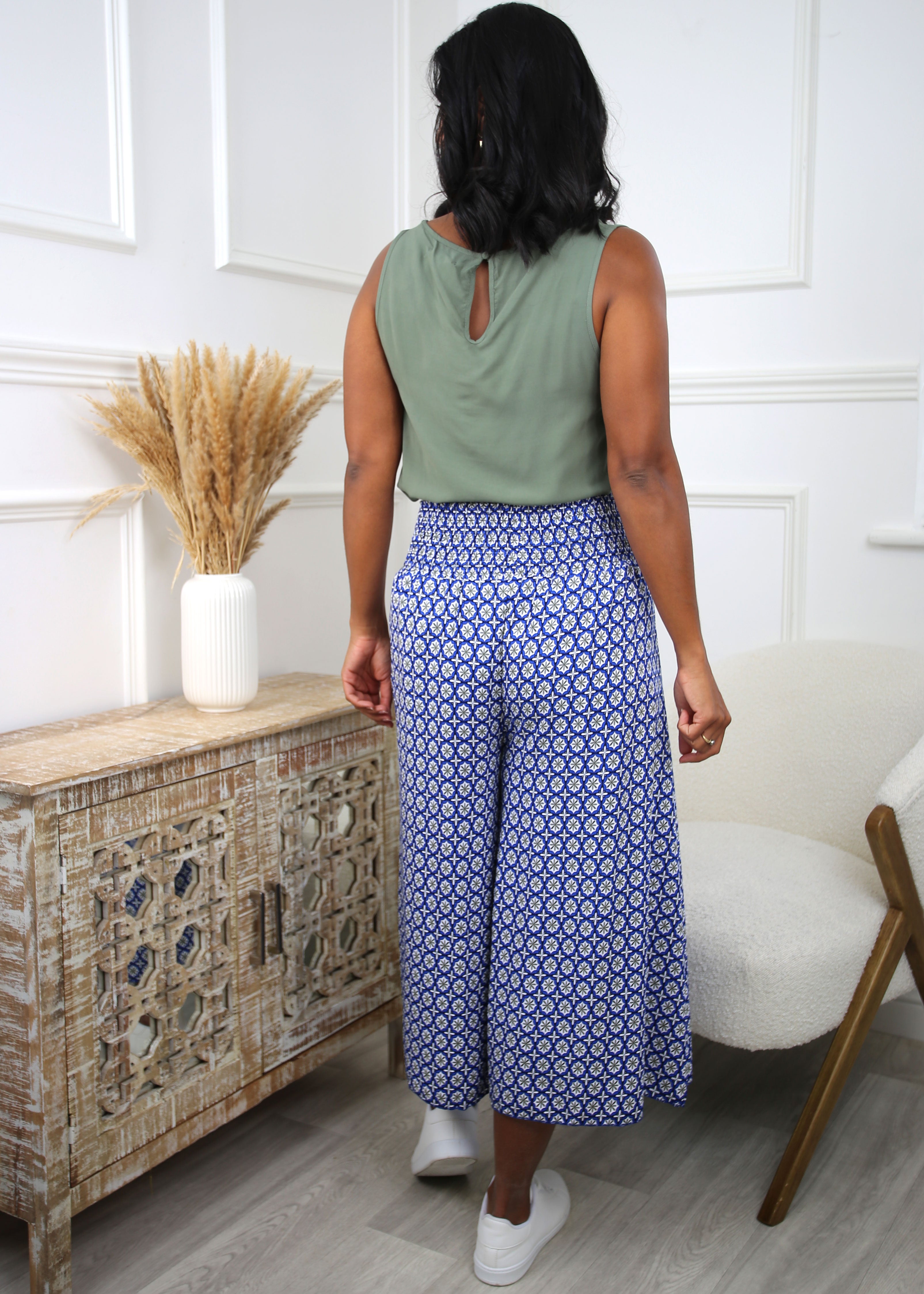 Sigrid Blue Wide Leg Trousers